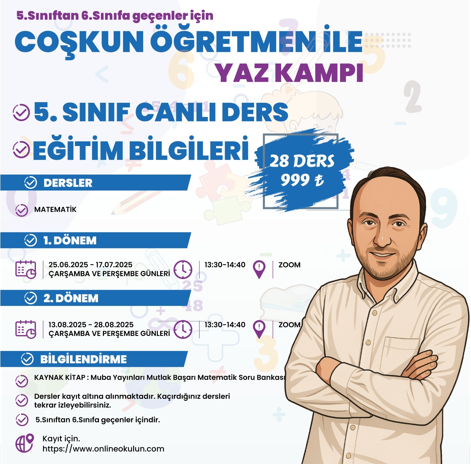 5.Sınıf Coşkun Öğretmen ile Yaz Matematik Kampı