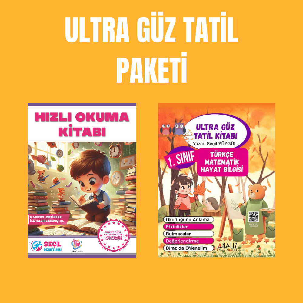 Ultra Güz Tatil Paketi Hızlı Okuma Kitabı ve Ultra Güz Tatil Kitabı 