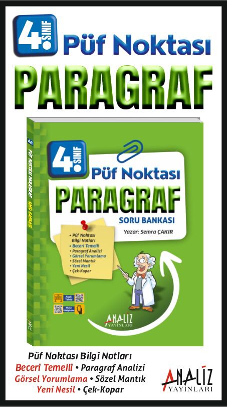 4. Sınıf Püf Noktası Paragraf – Yeni Nesil Beceri Temelli Soru Bankası