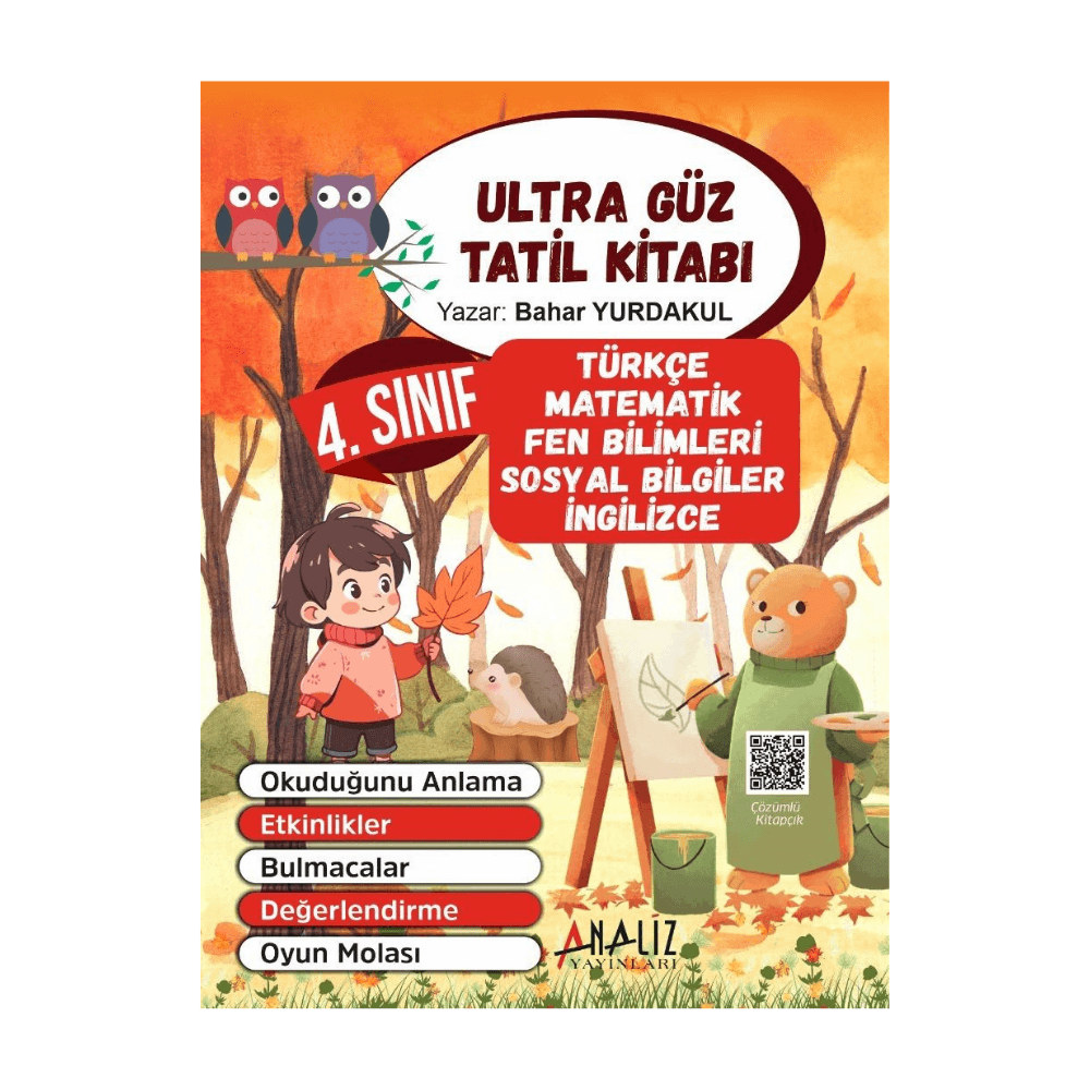 4.Sınıf Kasım Ara Tatili Kitabı – Gün Gün Eğlenceli ve Öğretici Tatil Planı