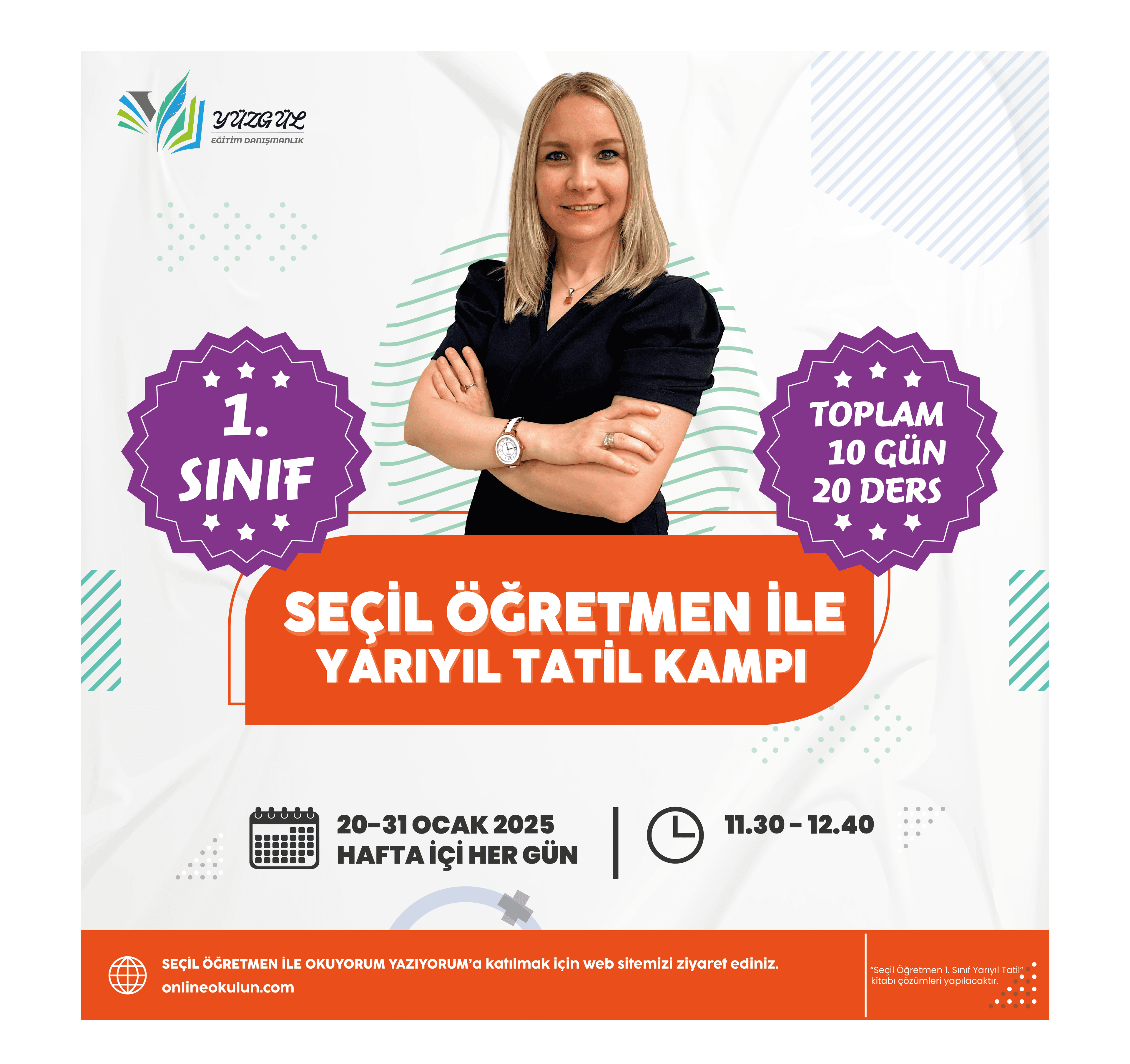 Seçil Öğretmen İle 1.Sınıf Yarıyıl Tatili Türkçe Matematik Kampı Paketi + Yarıyıl Tatil Kitabı