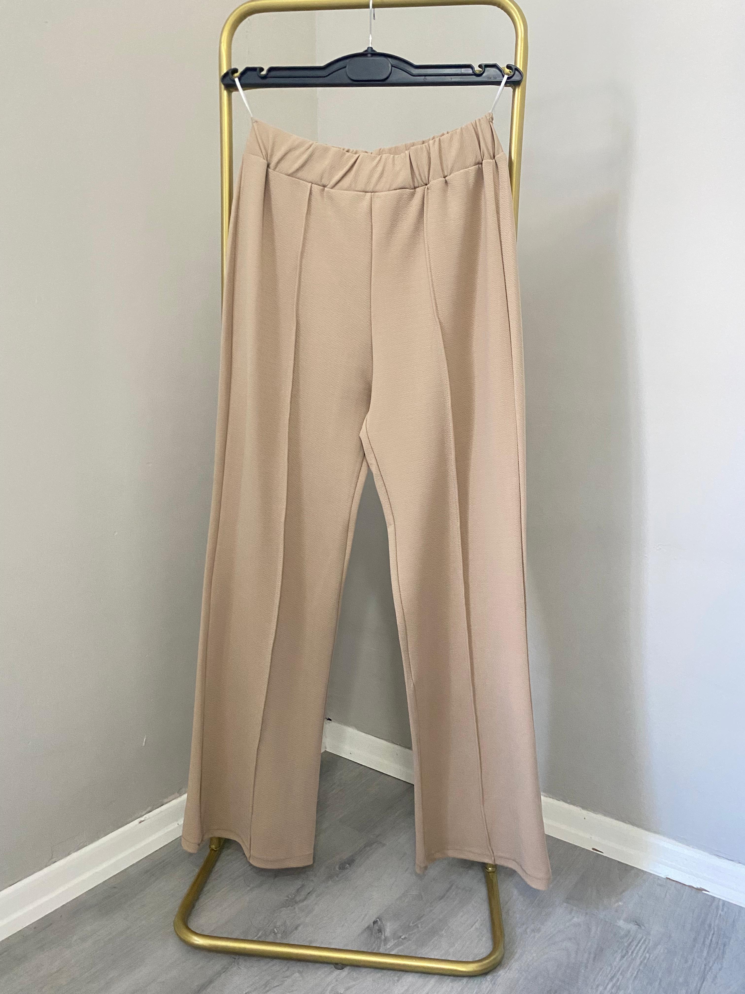 Çimalı Bol Paça Pantolon