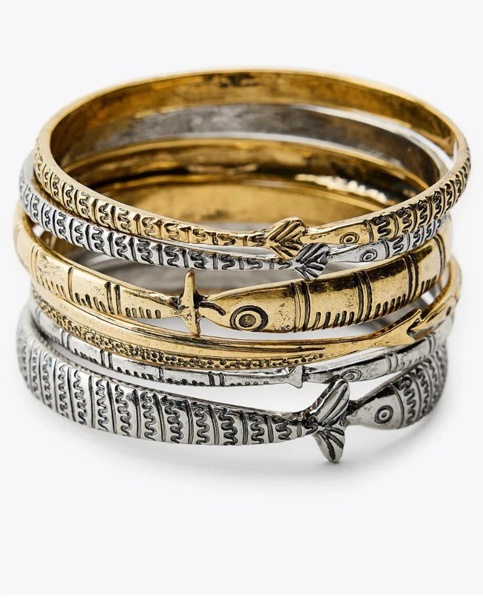 Marka model mix vintage bilezik set