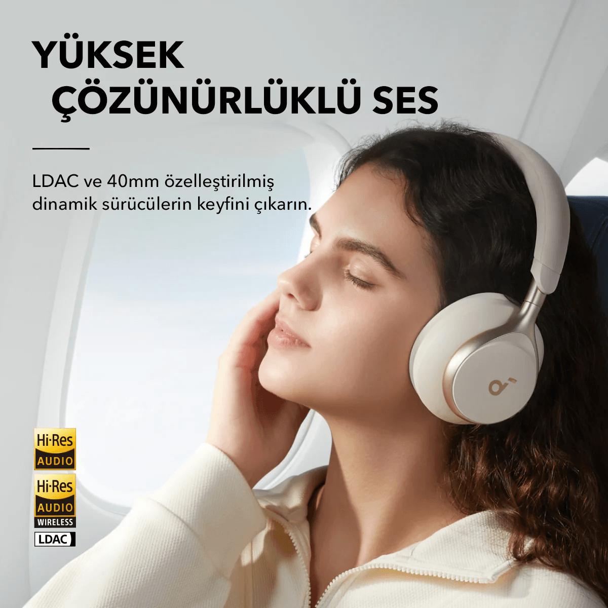 Anker Soundcore Space One Kulaklık-Beyaz-A3035