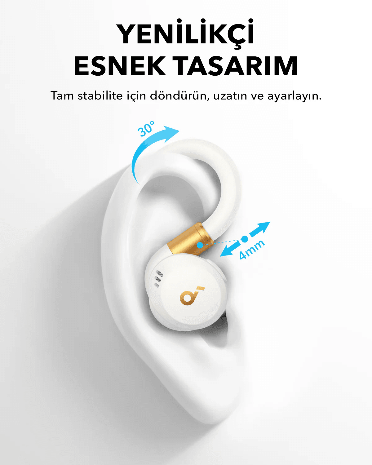 Anker Soundcore Sport X20 Kulaklık Beyaz-A3968
