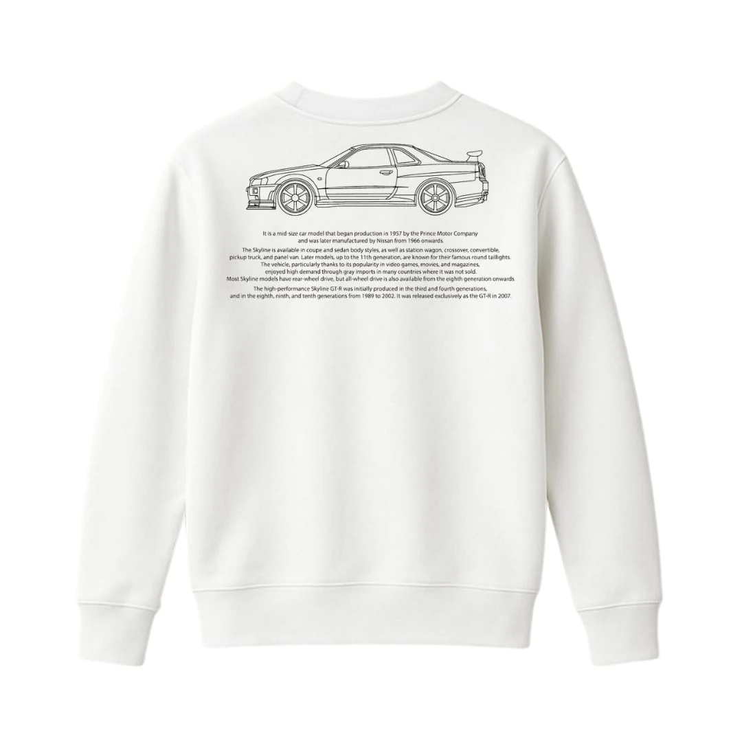 GTR BEYAZ SWEATSHIRT
