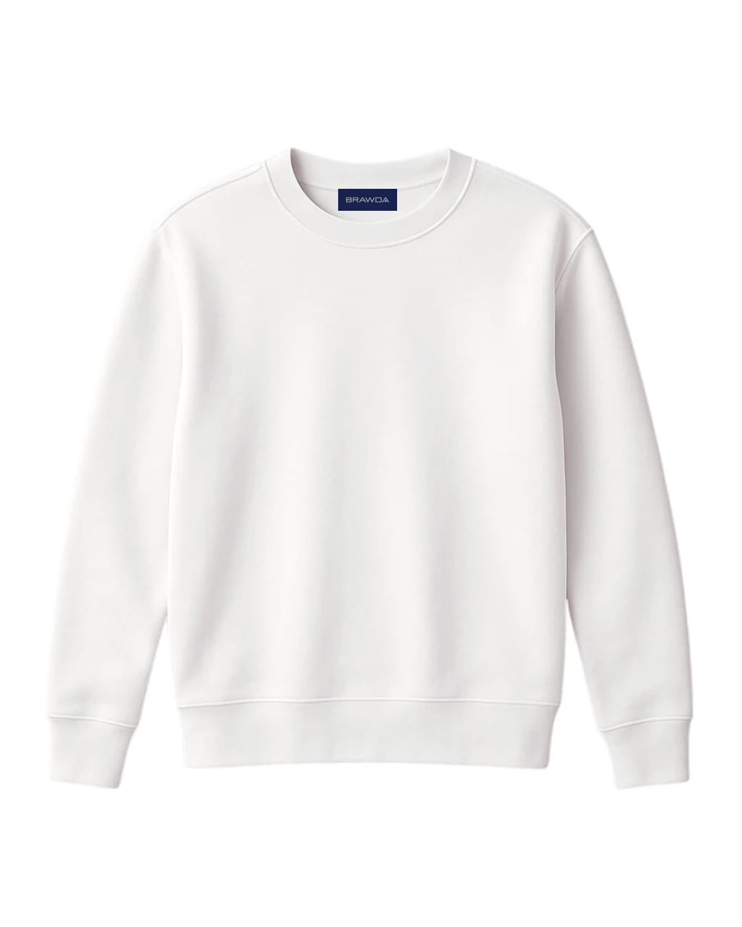 BRAWDA BASIC BEYAZ SWEATSHIRT