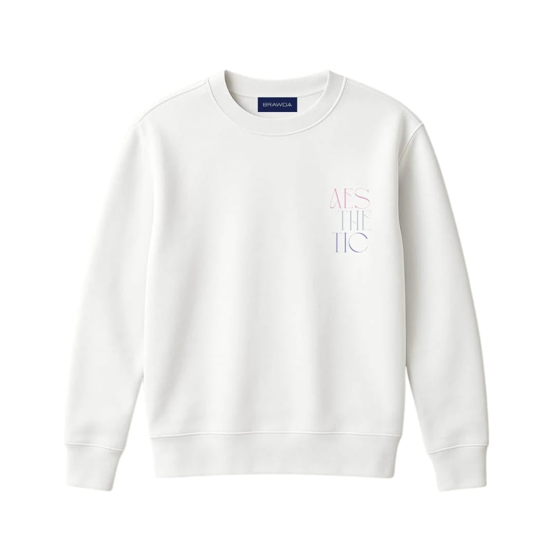AESTETIC BEYAZ SWEATSHIRT
