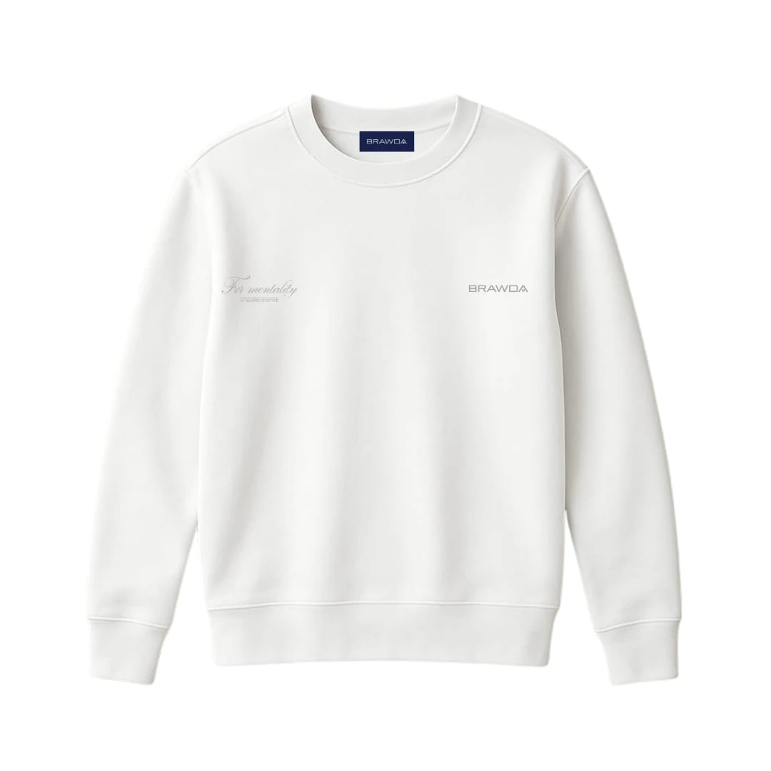FOR MENTALITIY BEYAZ SWEATSHIRT