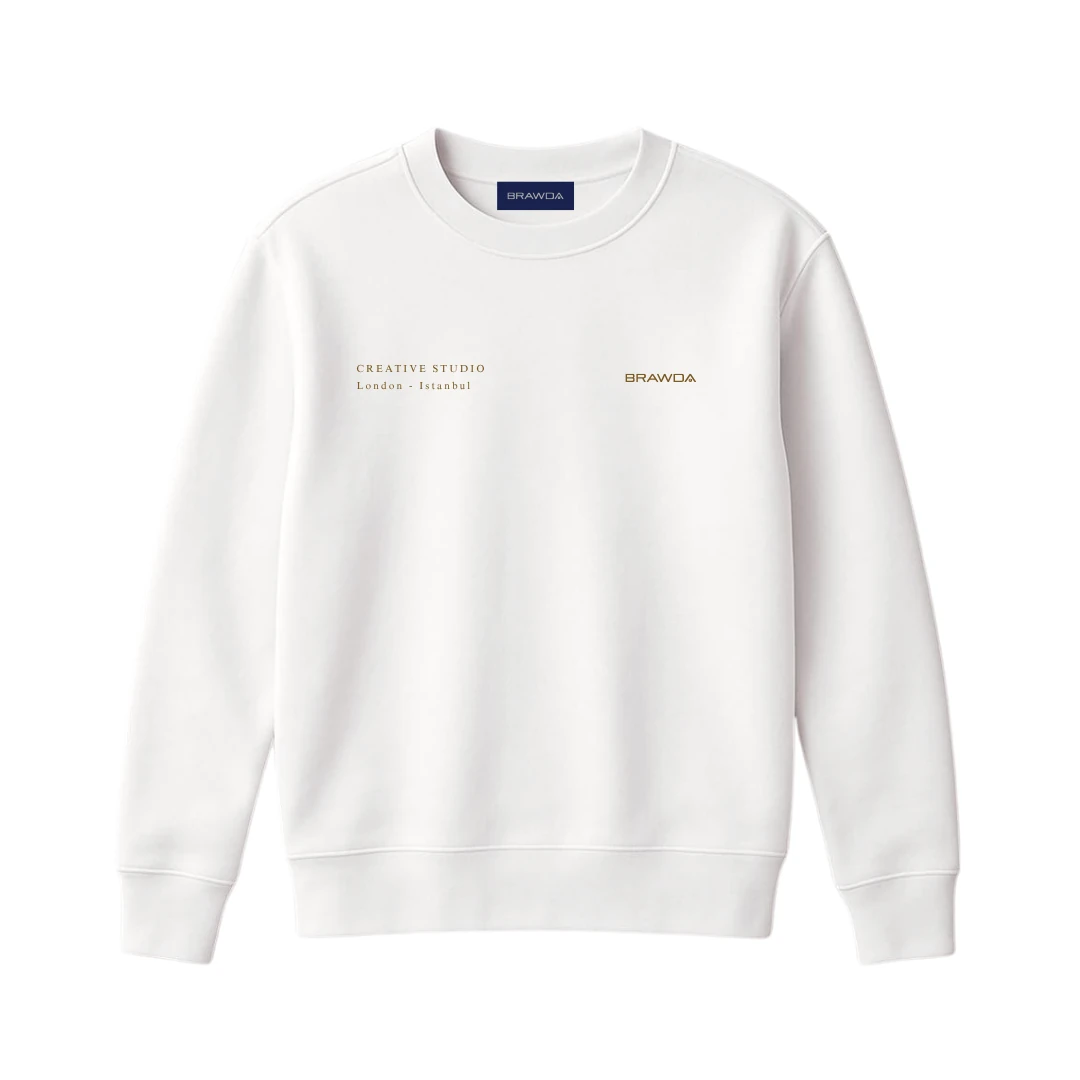 CREATIVE BEYAZ SWEATSHİRT