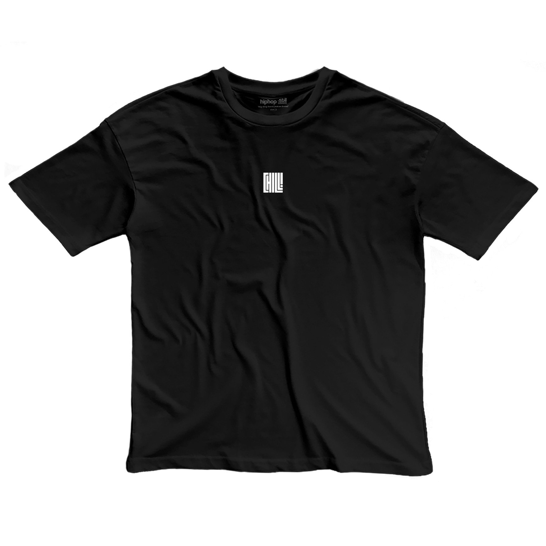 CHILL! — Oversize T-Shirt - Siyah