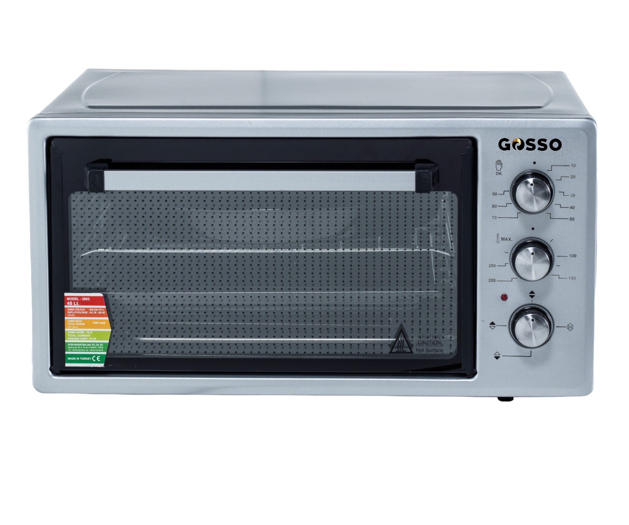Gosso 4050I Chef 50 Lt Mini Fırın Inox