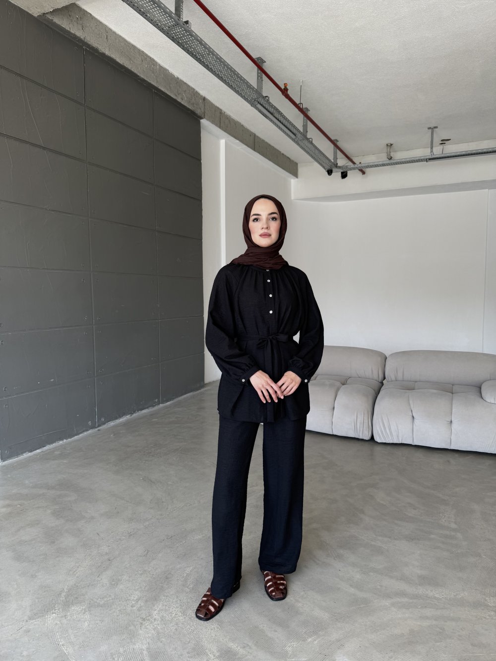 MERWİSH SARDUNYA TAKIM - SİYAH