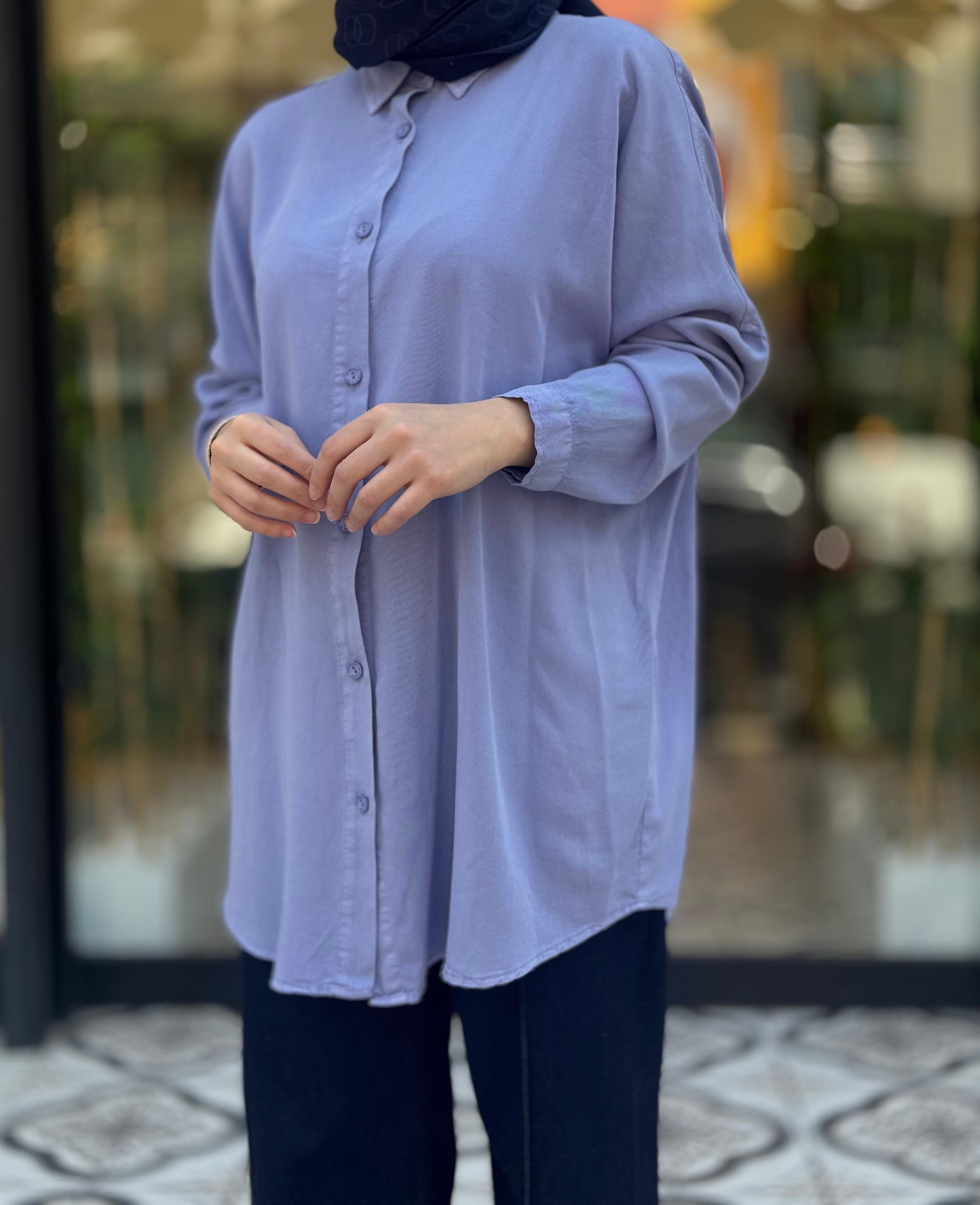 TWİSTER TENSEL GÖMLEK - LİLA