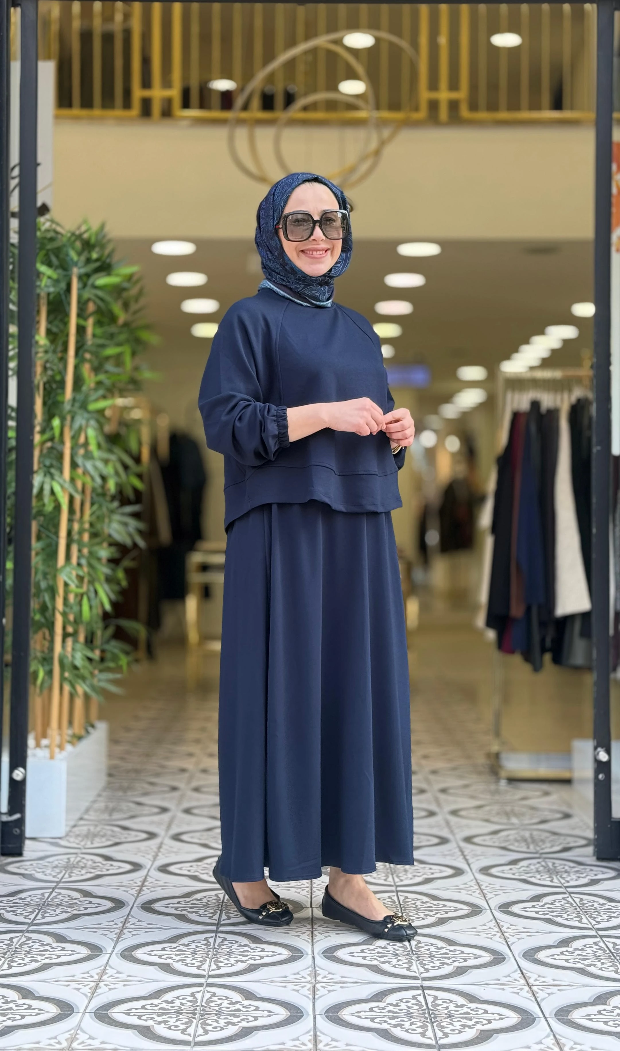 MİRALAY ETEKLİ TAKIM - LACİVERT