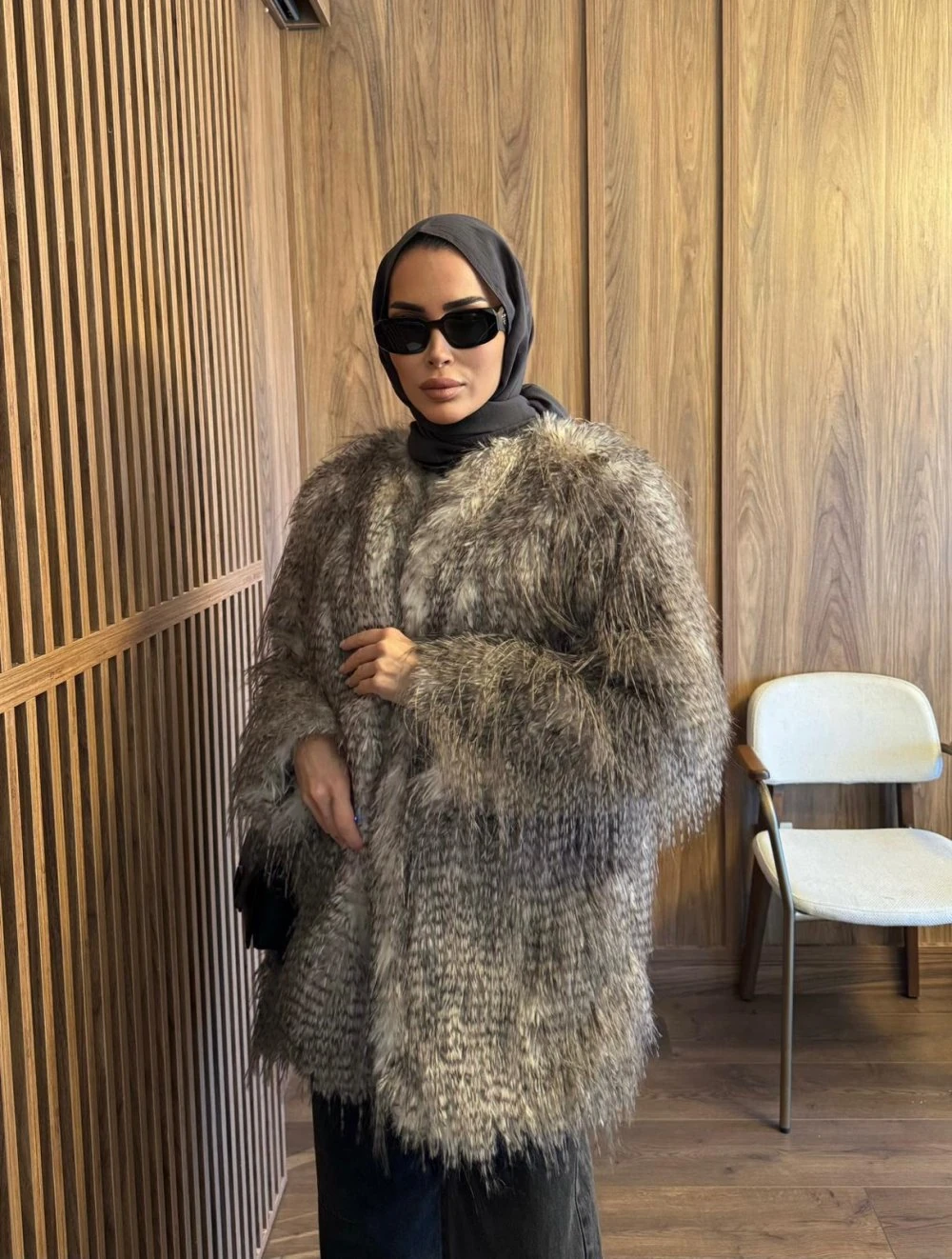 MERWİSH KÜRK - KAHVE