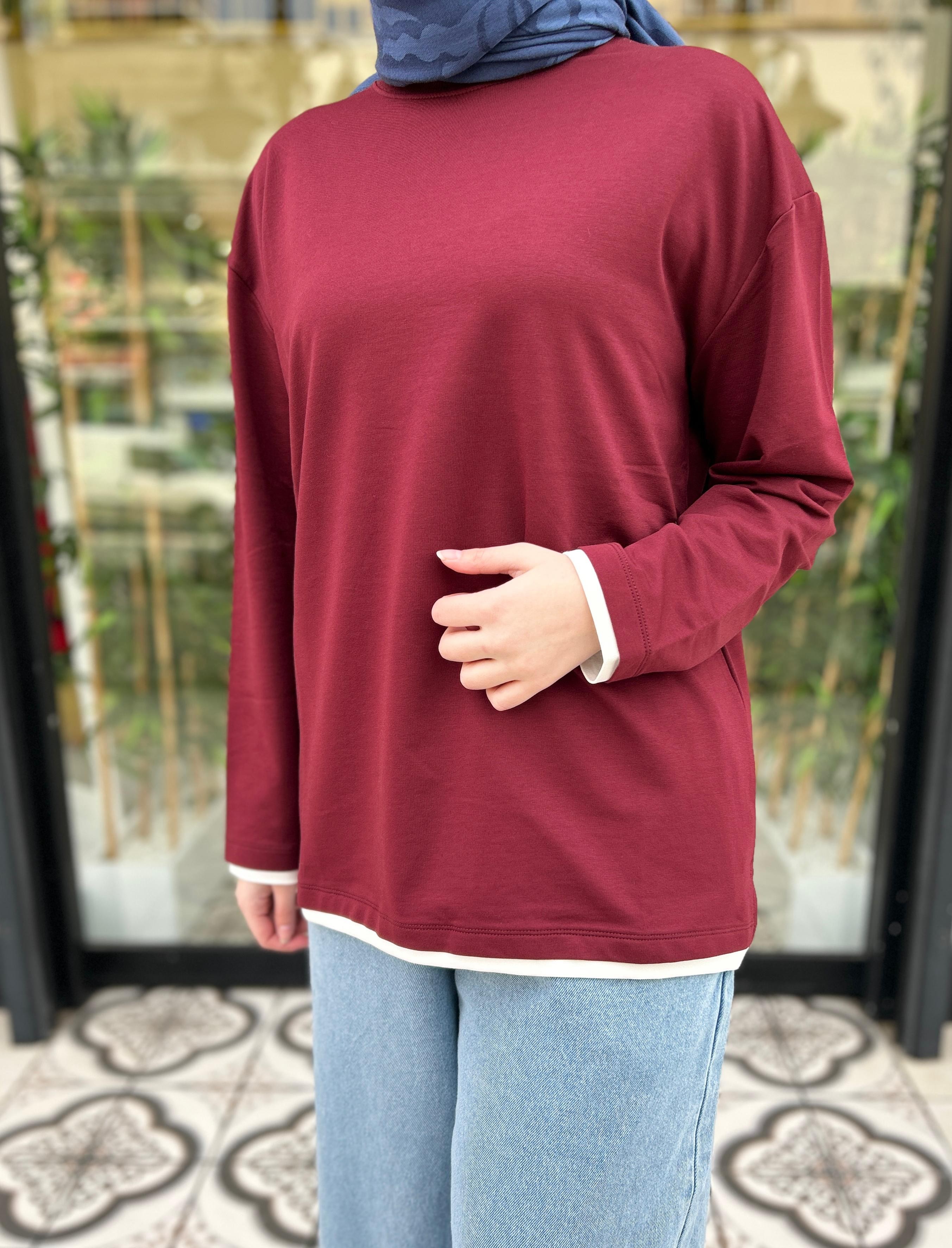 GLORİA GARNİ SWEAT - BORDO