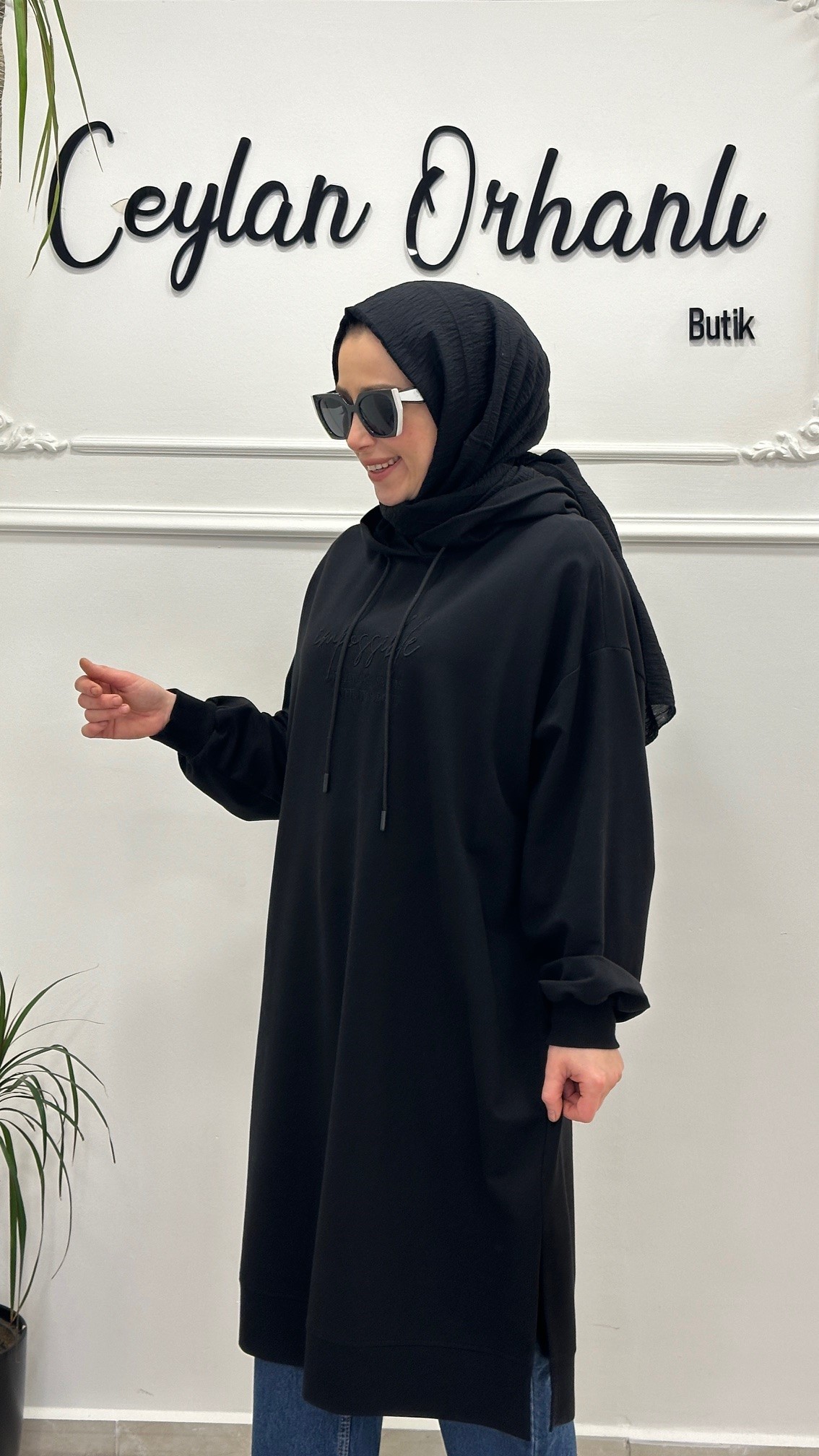 İMPOSSİBLE NAKIŞLI UZUN SWEAT