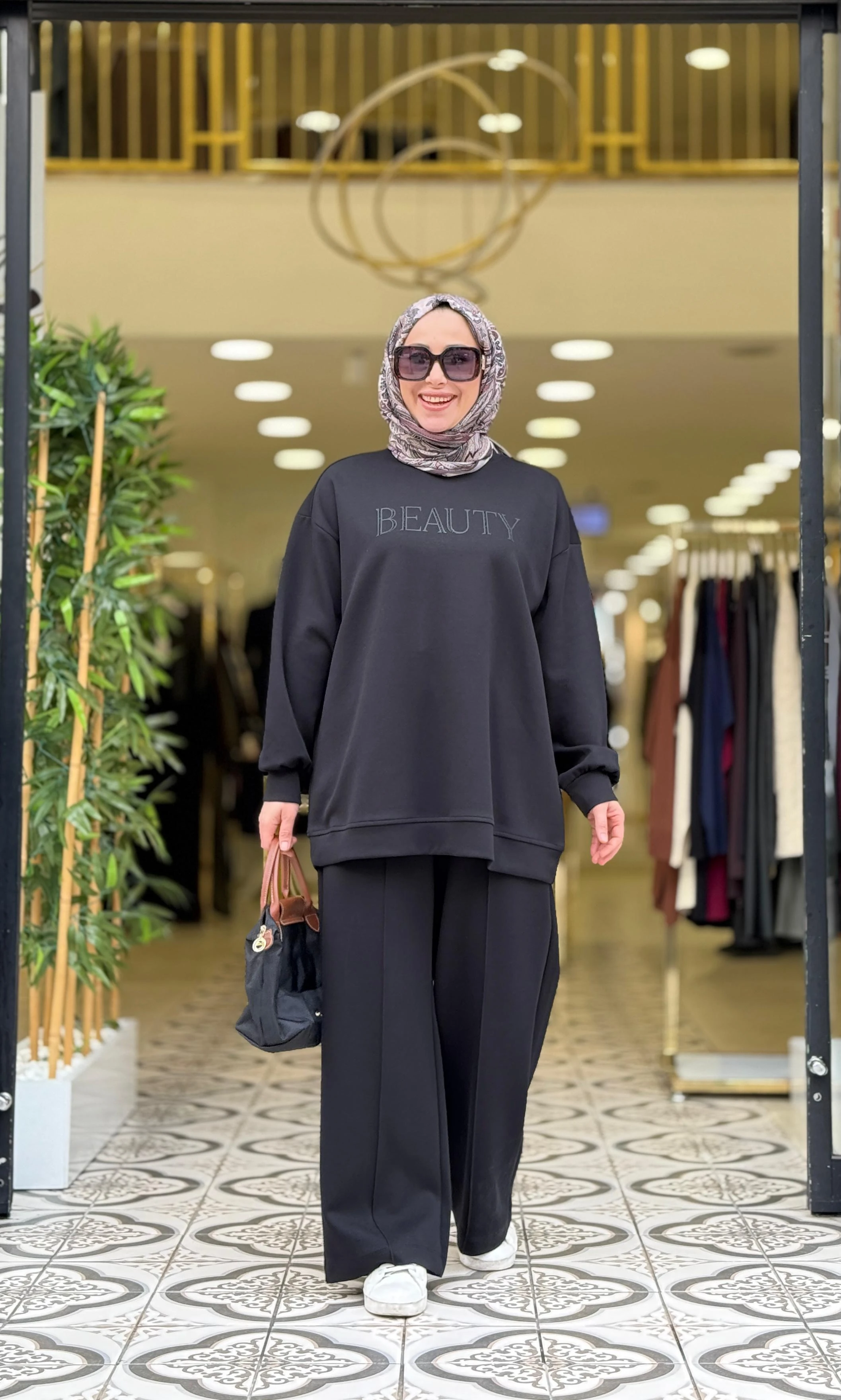 BEAUTY PANTOLONLU TAKIM - SİYAH