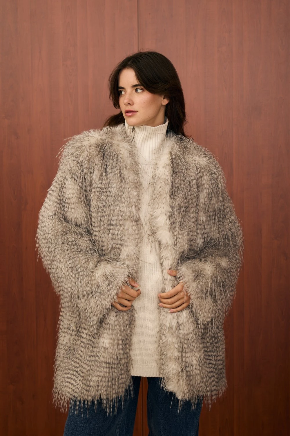 MERWİSH KÜRK - GRİ