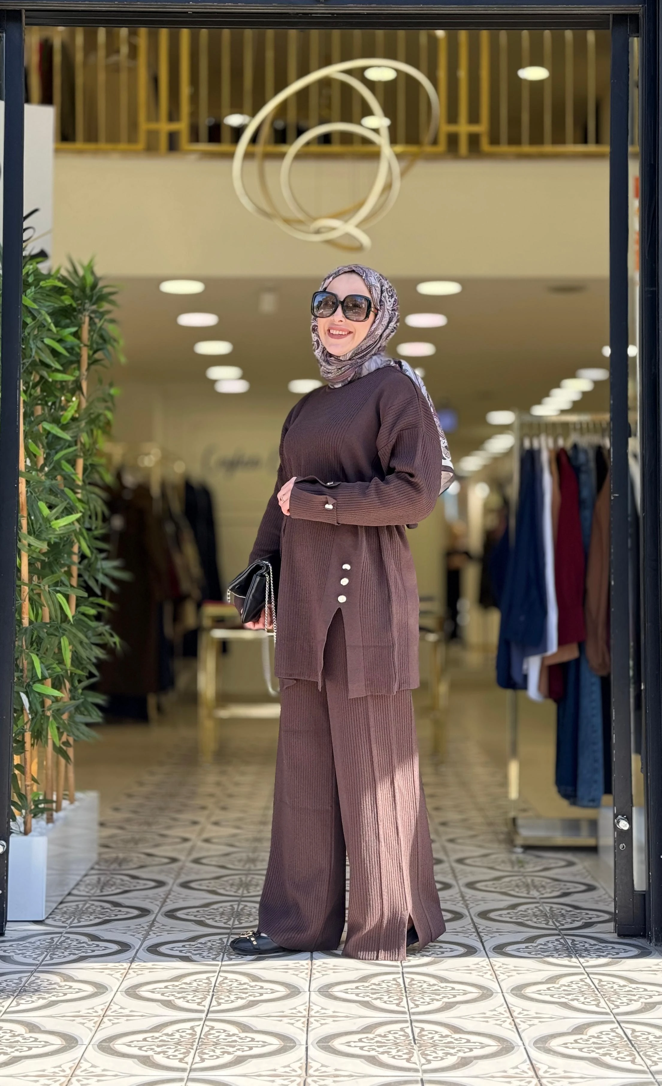 ZÜLAL TRİKO TAKIM - KAHVE