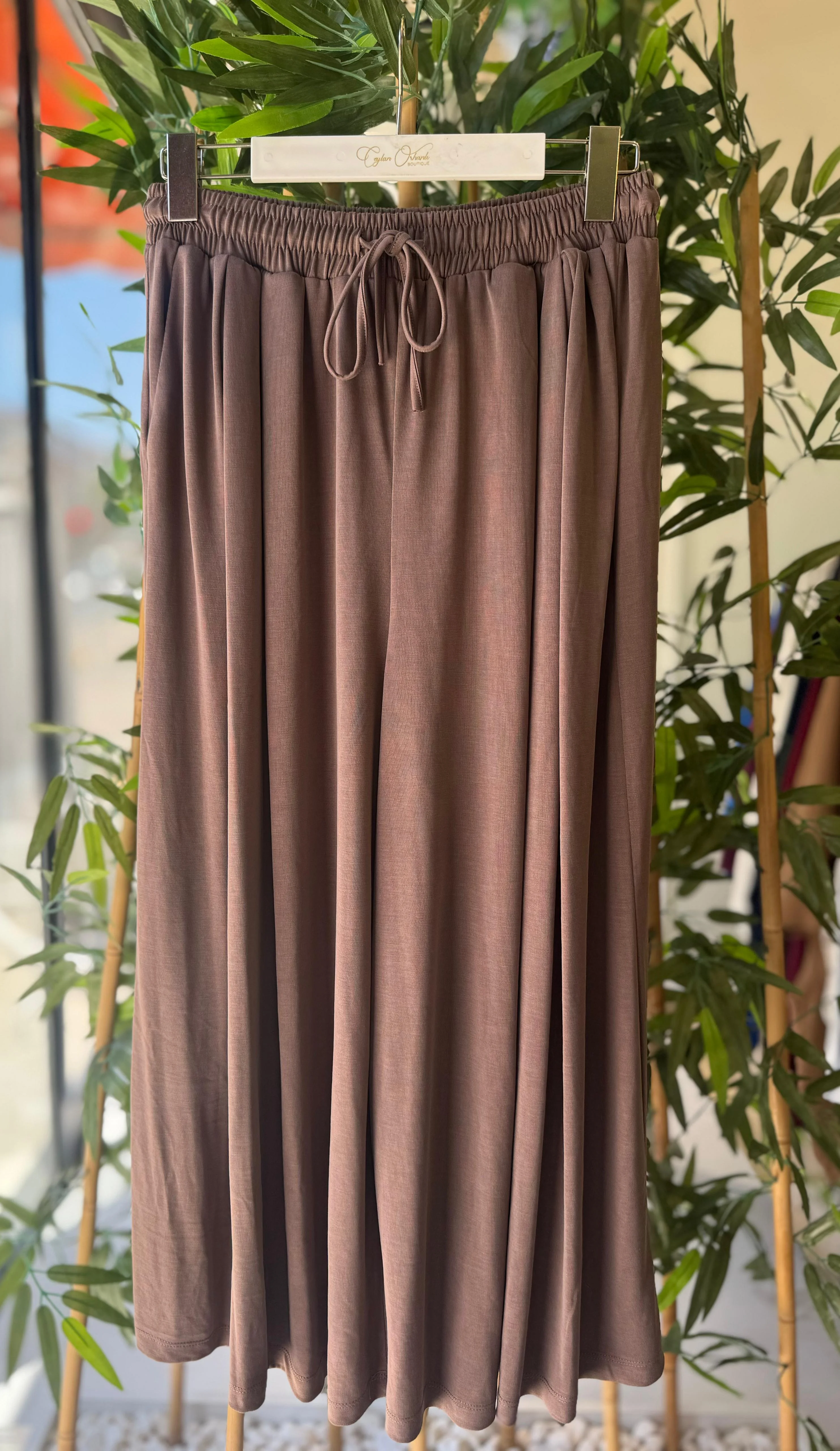 CEYLAN ORHANLI MUAN PANTOLON - KAHVE