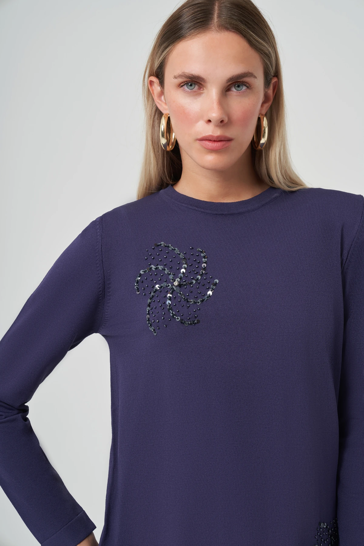 MATİ PULLU ETEKLİ TAKIM - LACİVERT