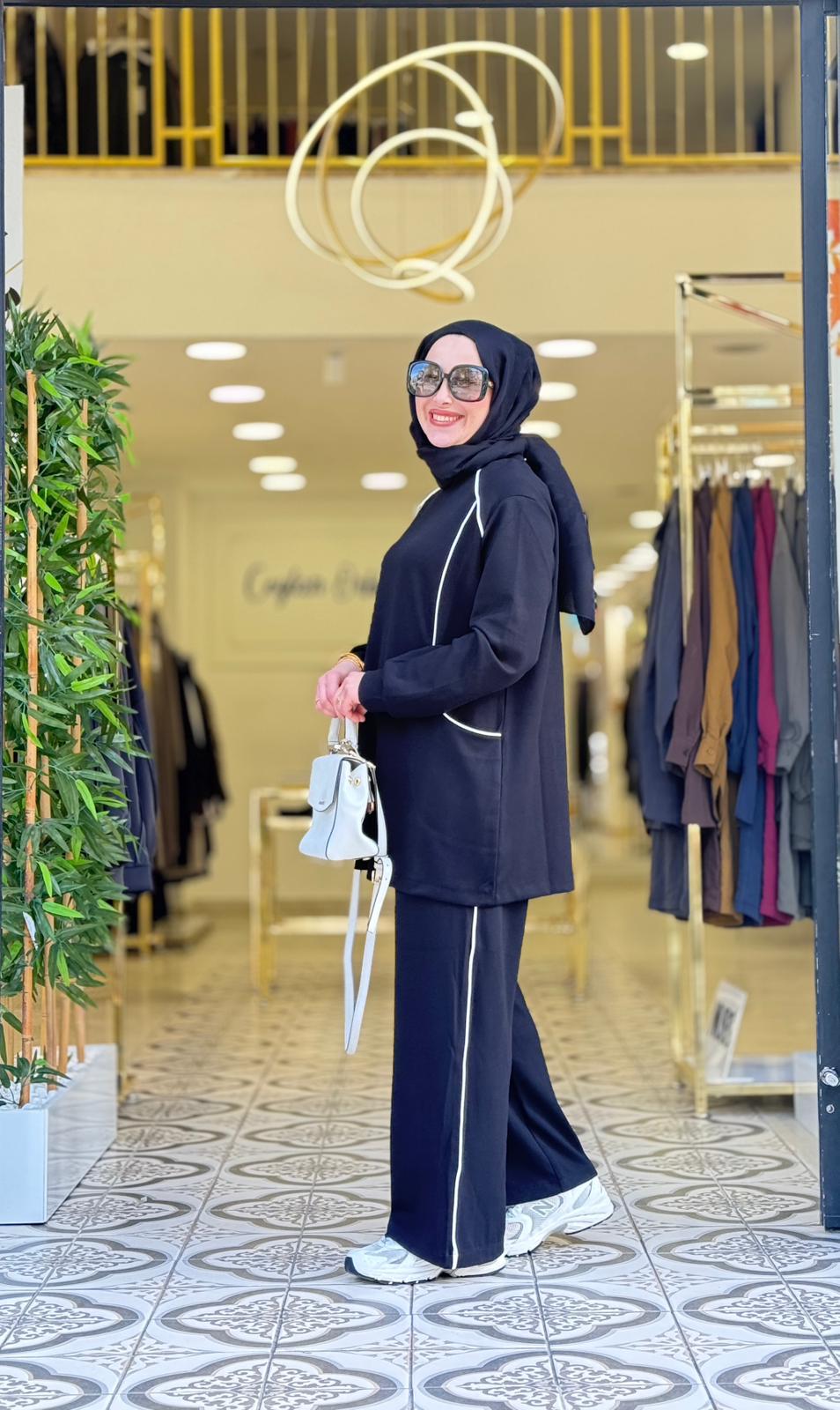 ELARA PANTOLONLU TAKIM - SİYAH