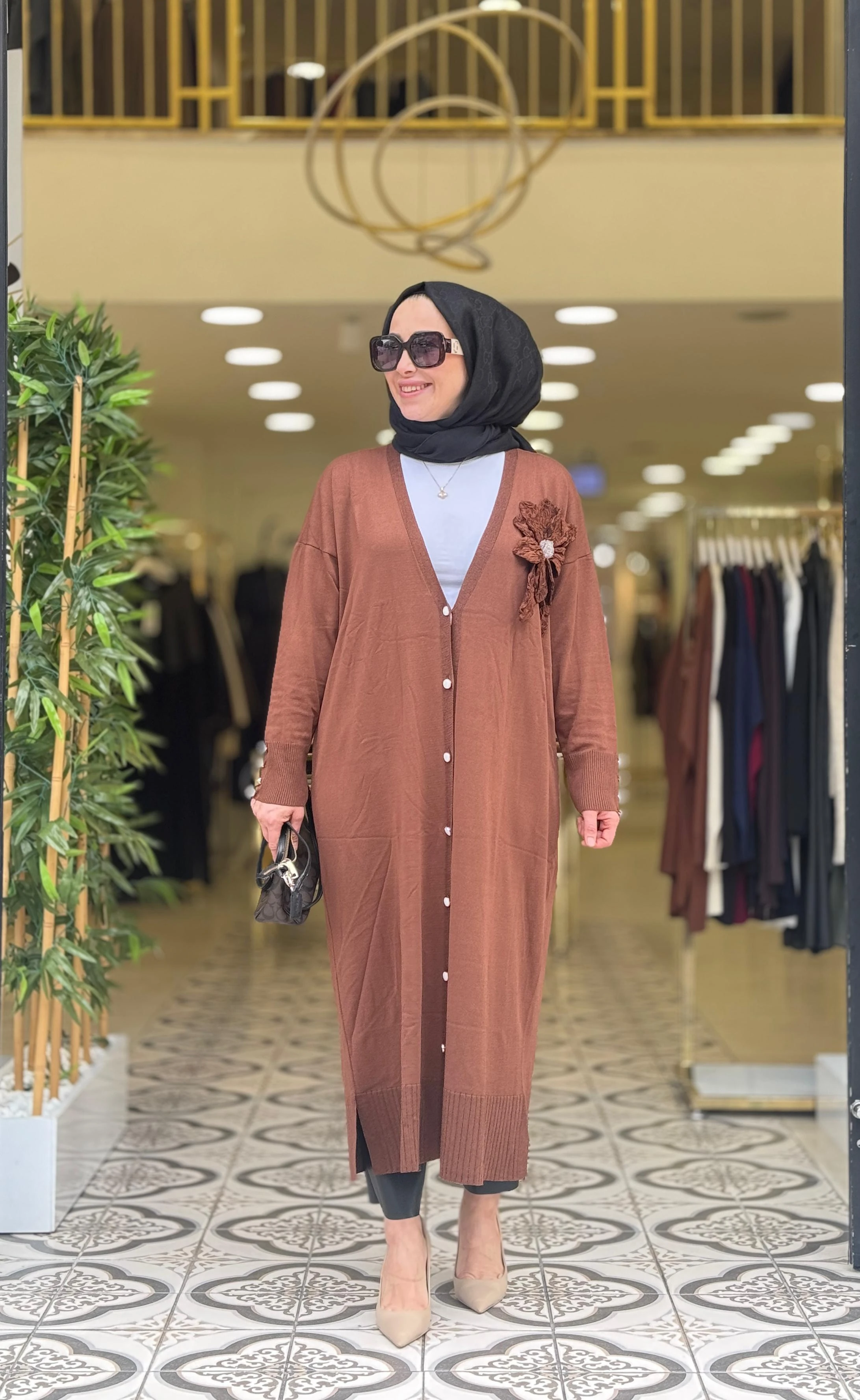 LİSA UZUN DESENLİ HIRKA