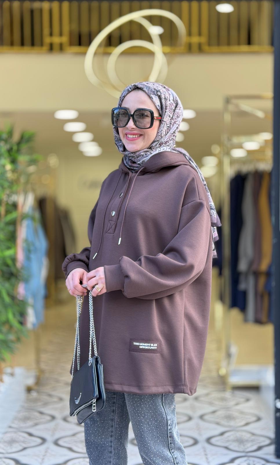 KARYOKA ÇITÇITLI KAP - KAHVE