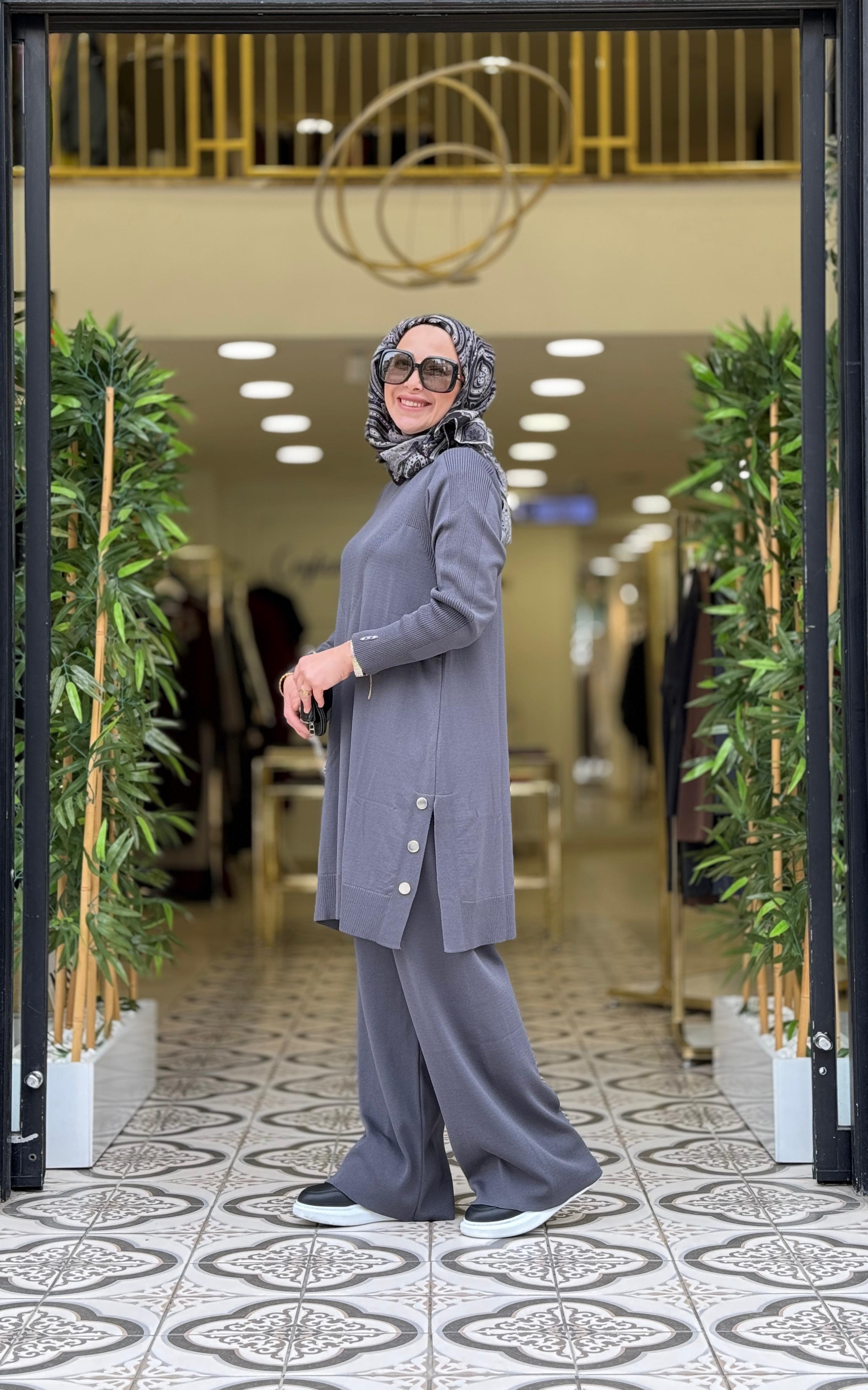 AHU PANTOLON TRİKO TAKIM - ANTRASİT