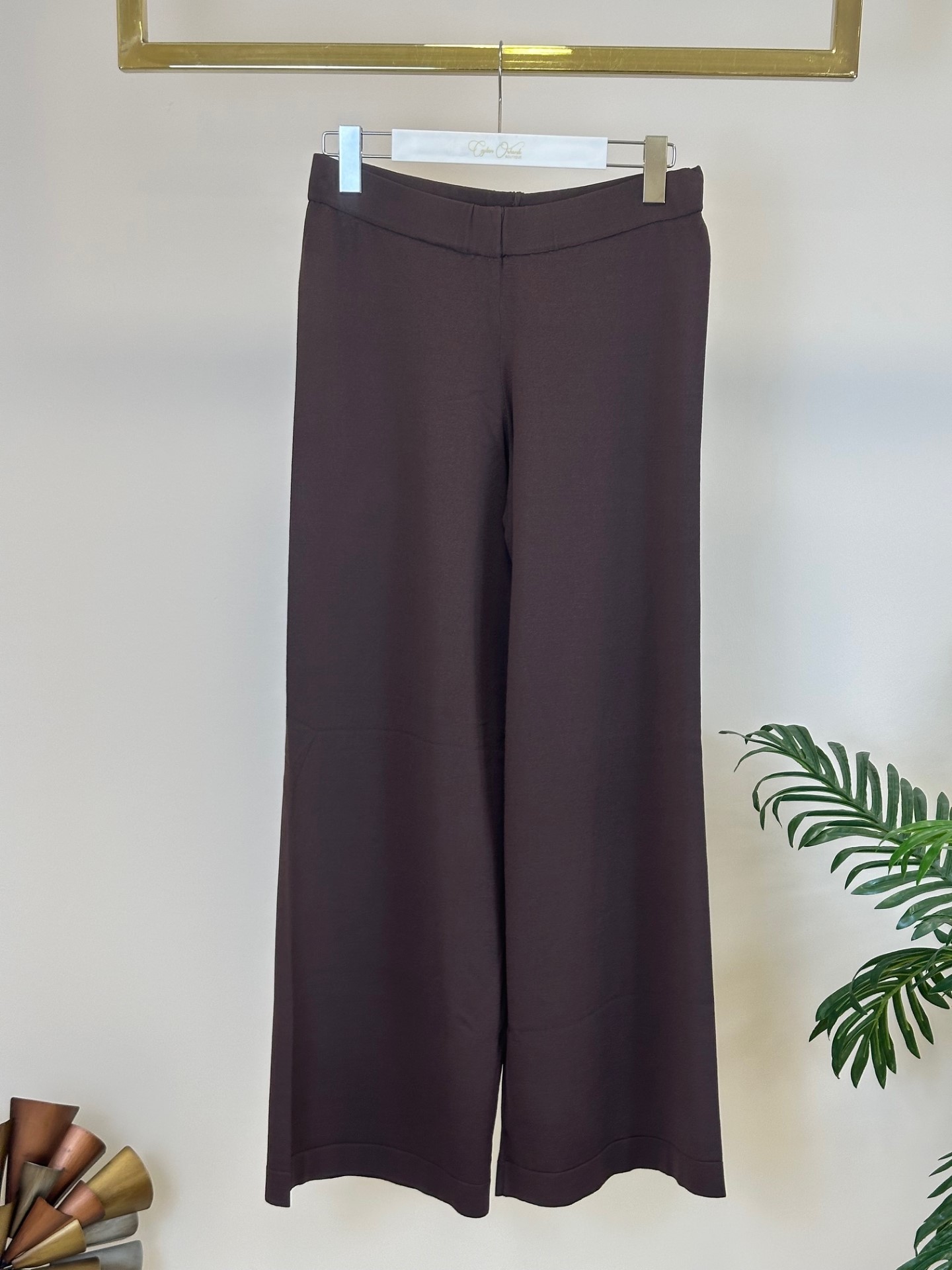 MERSERİZE PANTOLON - KAHVE