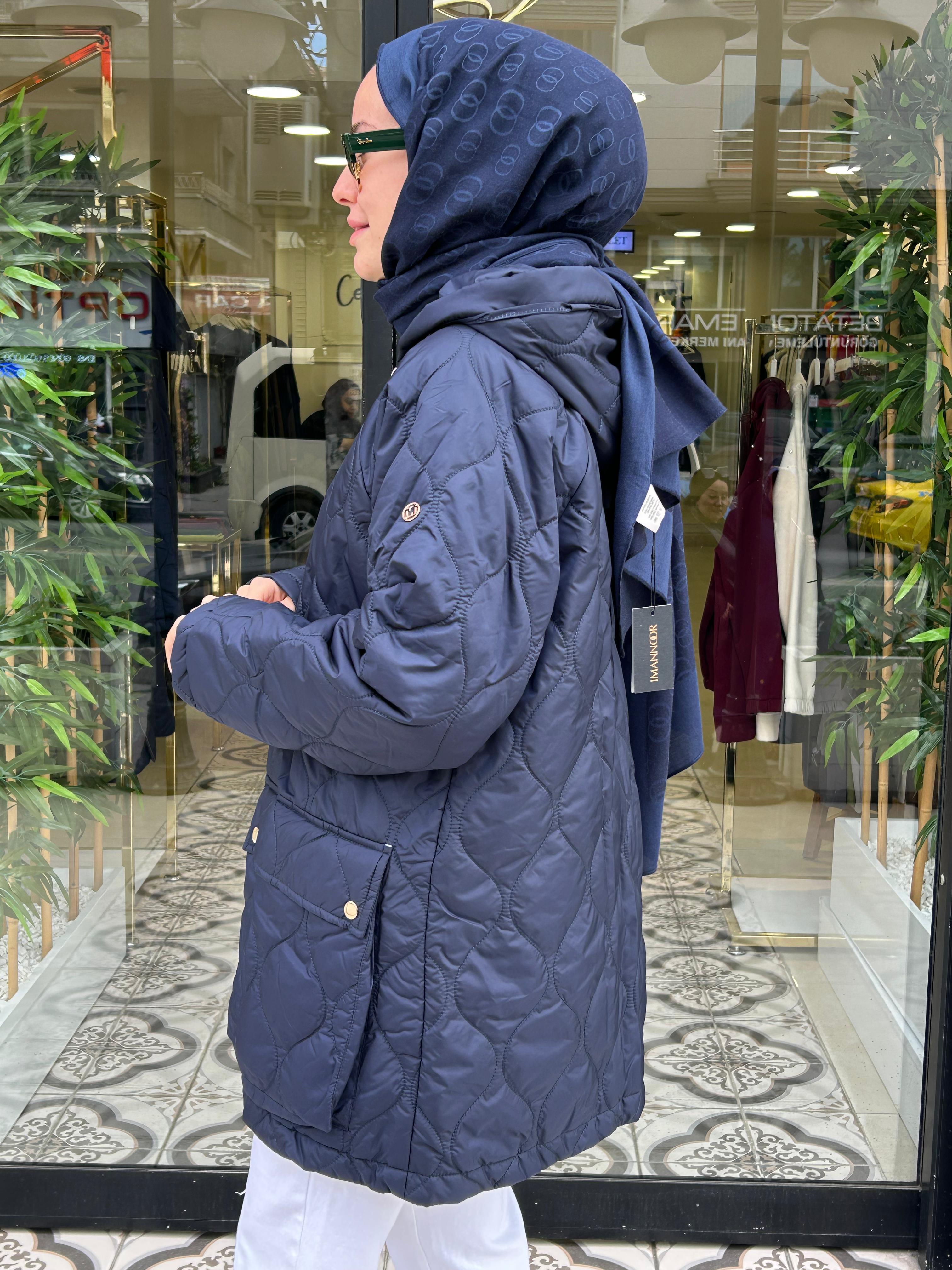 COOLER KISA KAPİTONE MONT - LACİVERT