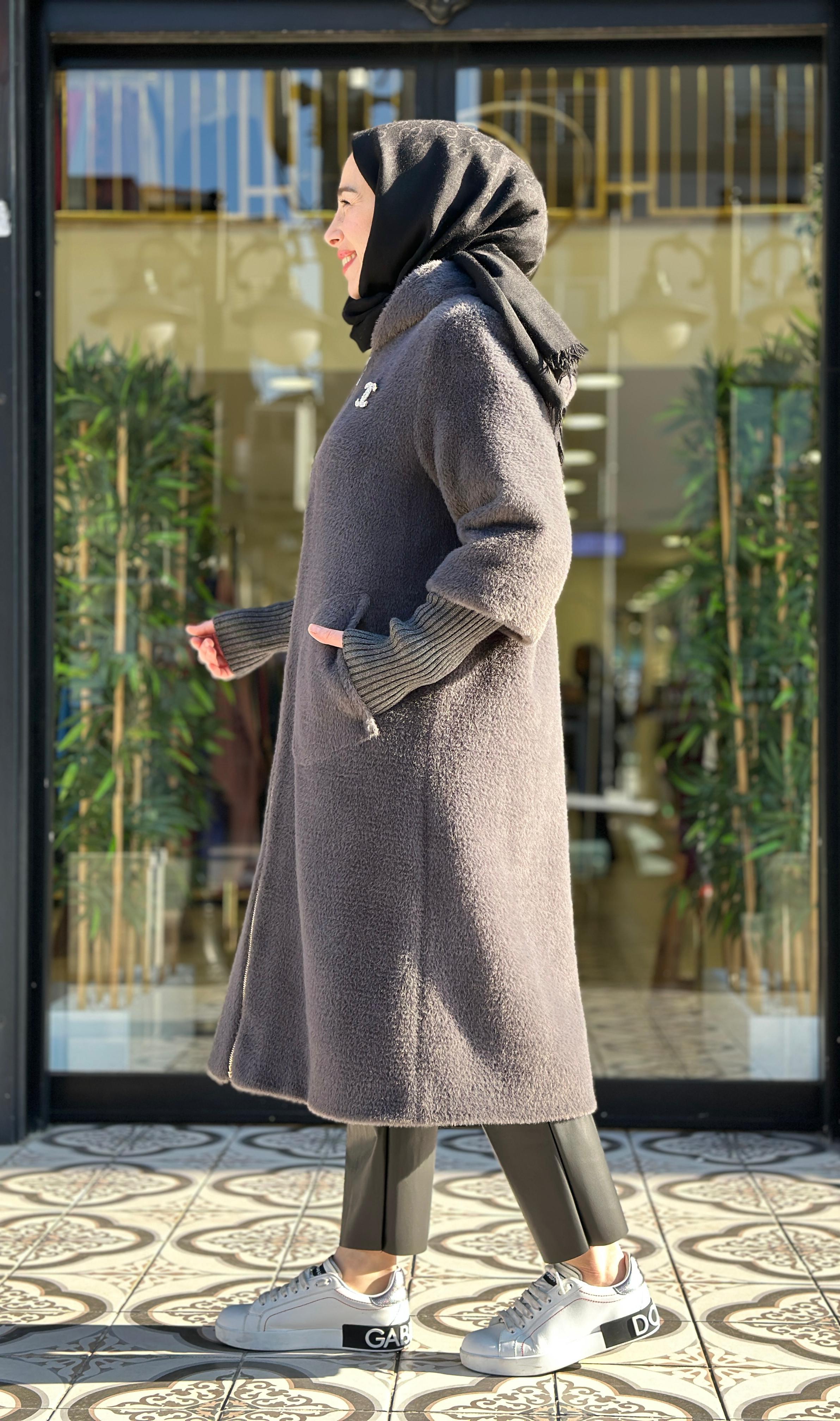 ETRE ANGORA KAP - GRİ