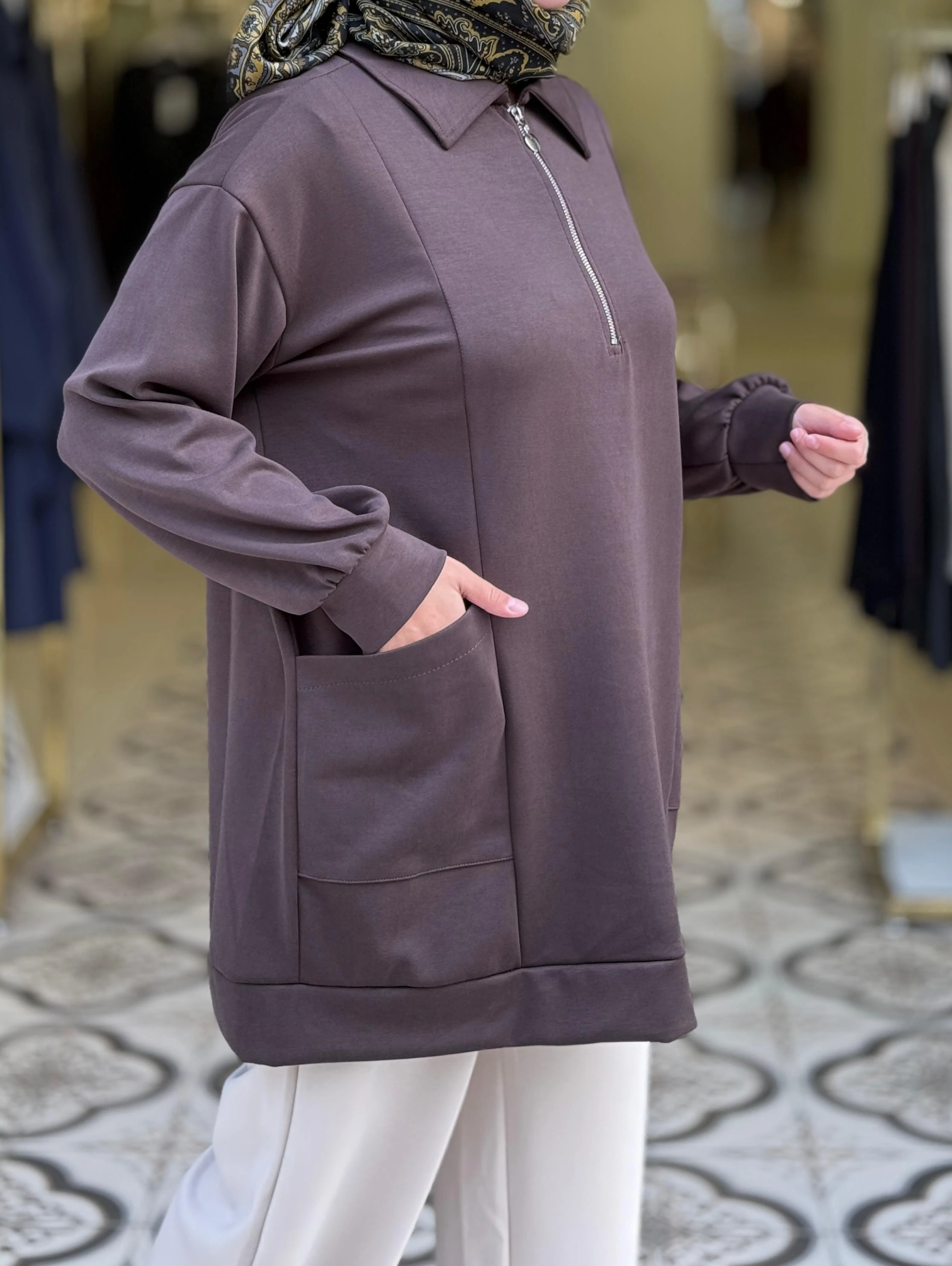 MİSA TUNİK - KAHVE