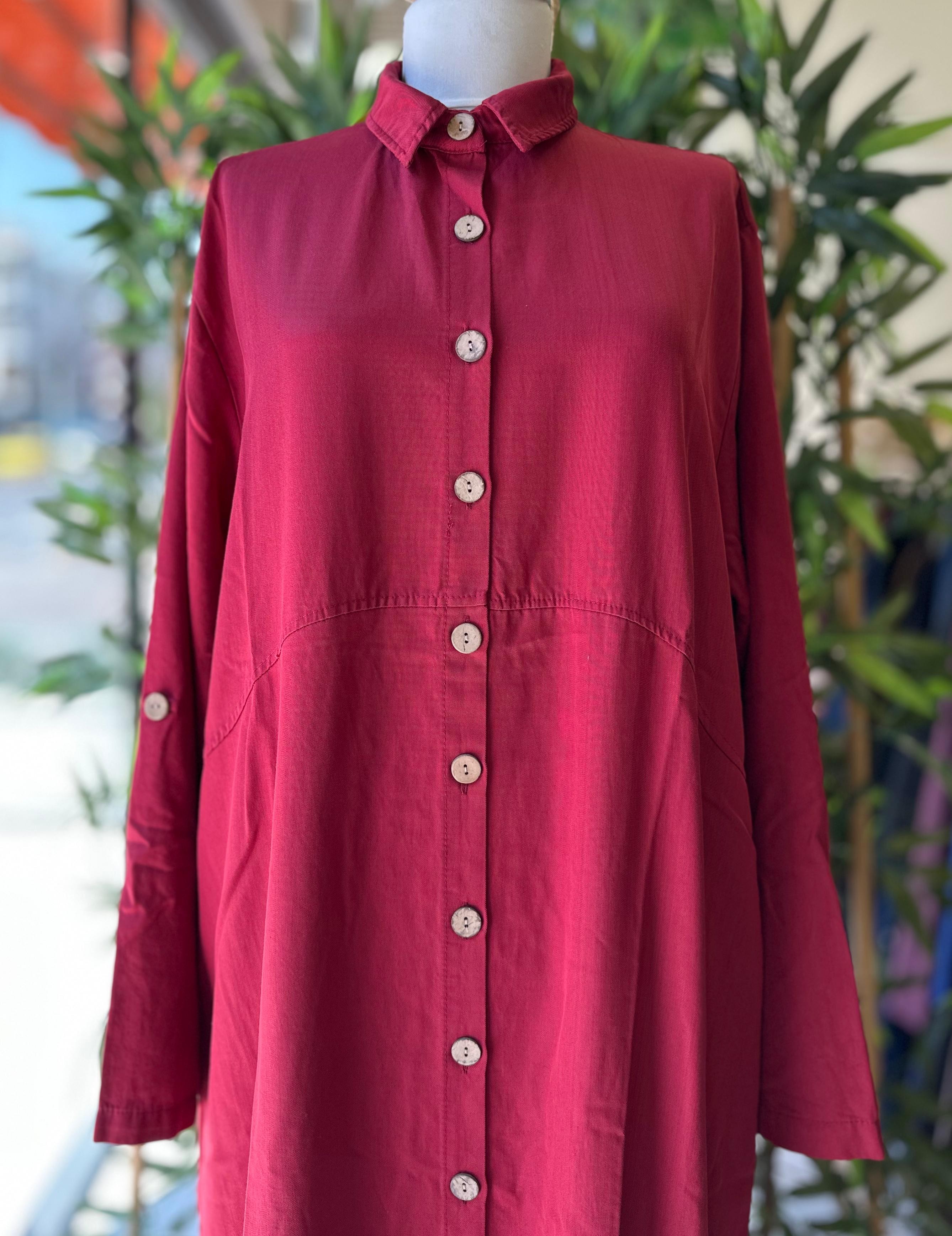 SEE TENSEL ELBİSE - BORDO