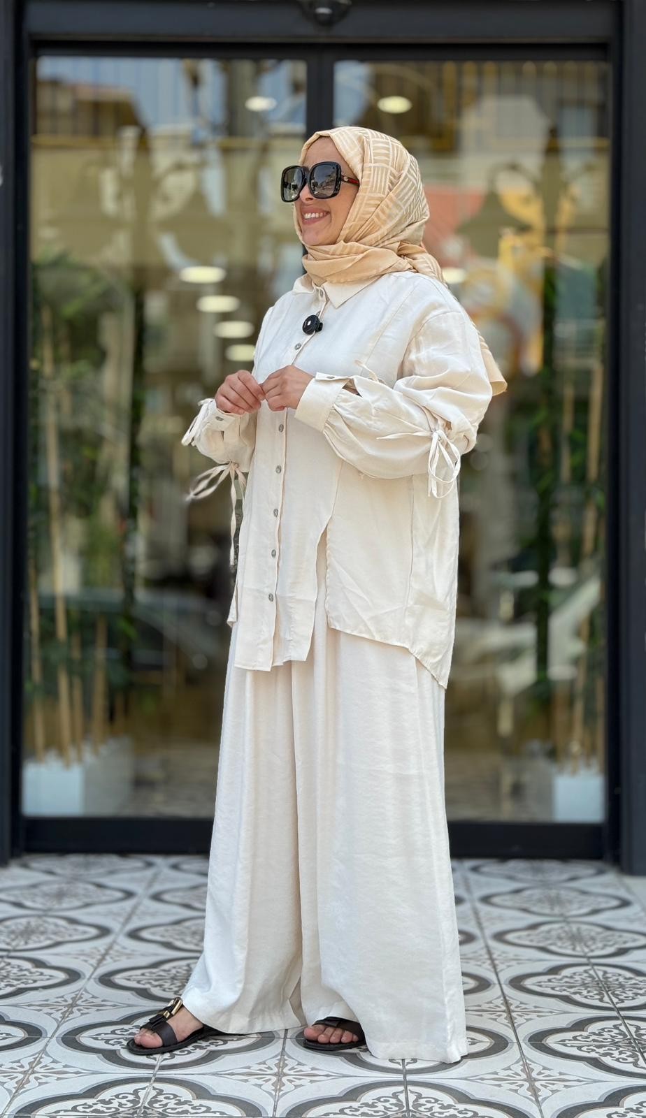 ROYAL PANTOLON TAKIM - EKRU