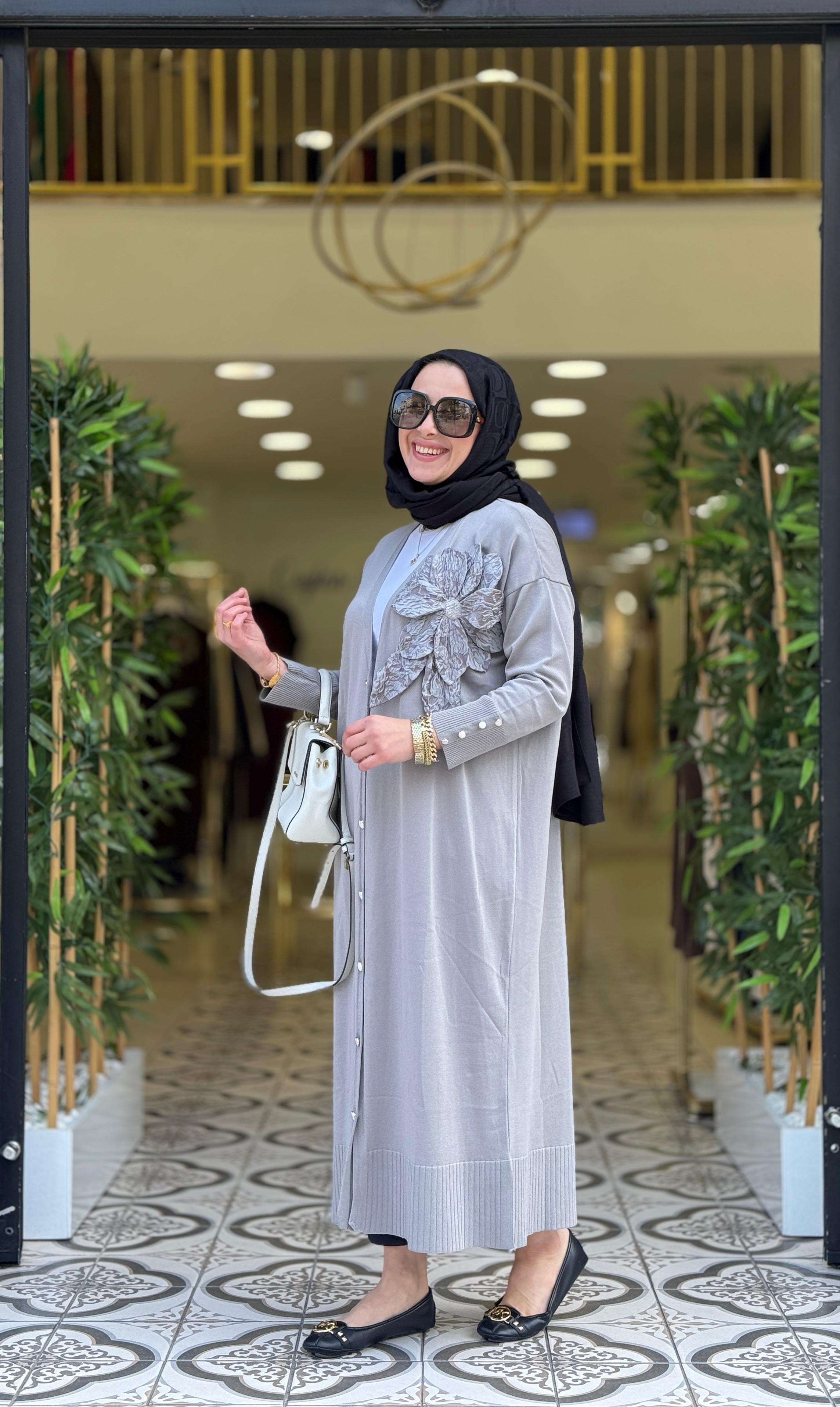 LİSA UZUN DESENLİ HIRKA