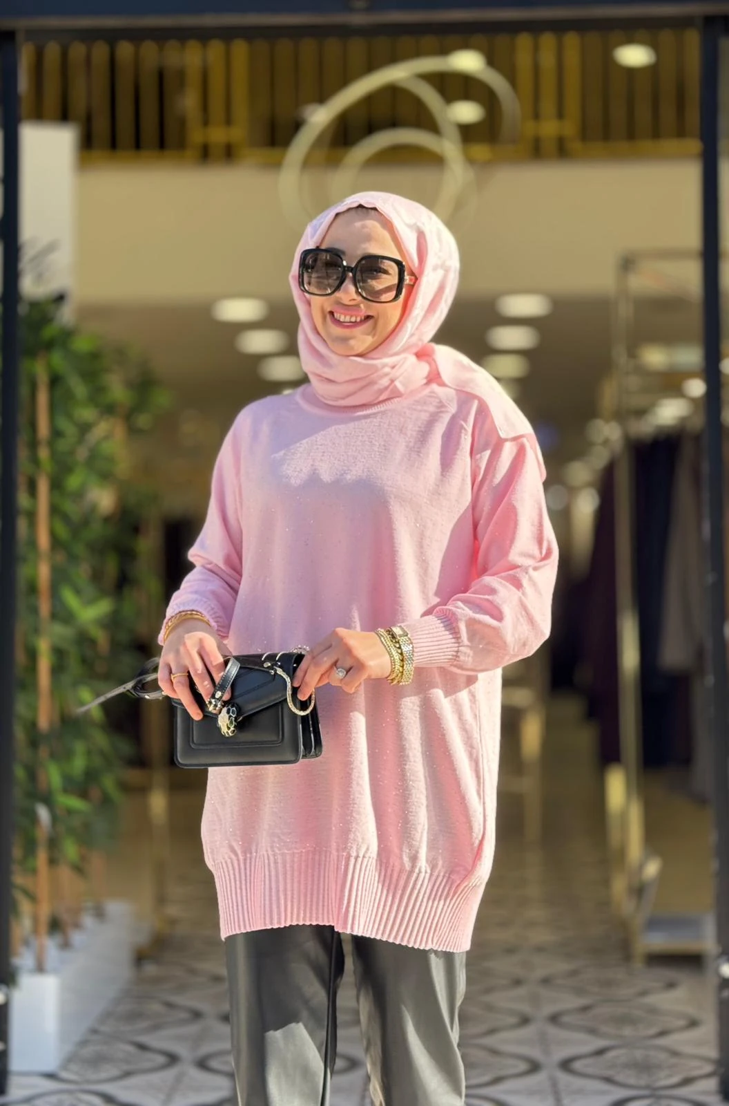 MİST TRİKO TUNİK - PEMBE