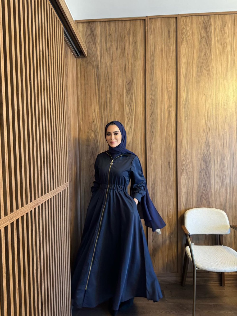 MERWİSH KOLEJ ELBİSE - LACİVERT