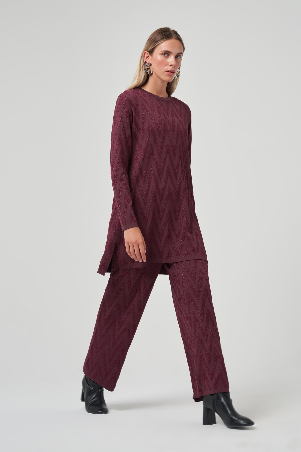 NUSS MONTANA PANTOLON TAKIM - BORDO