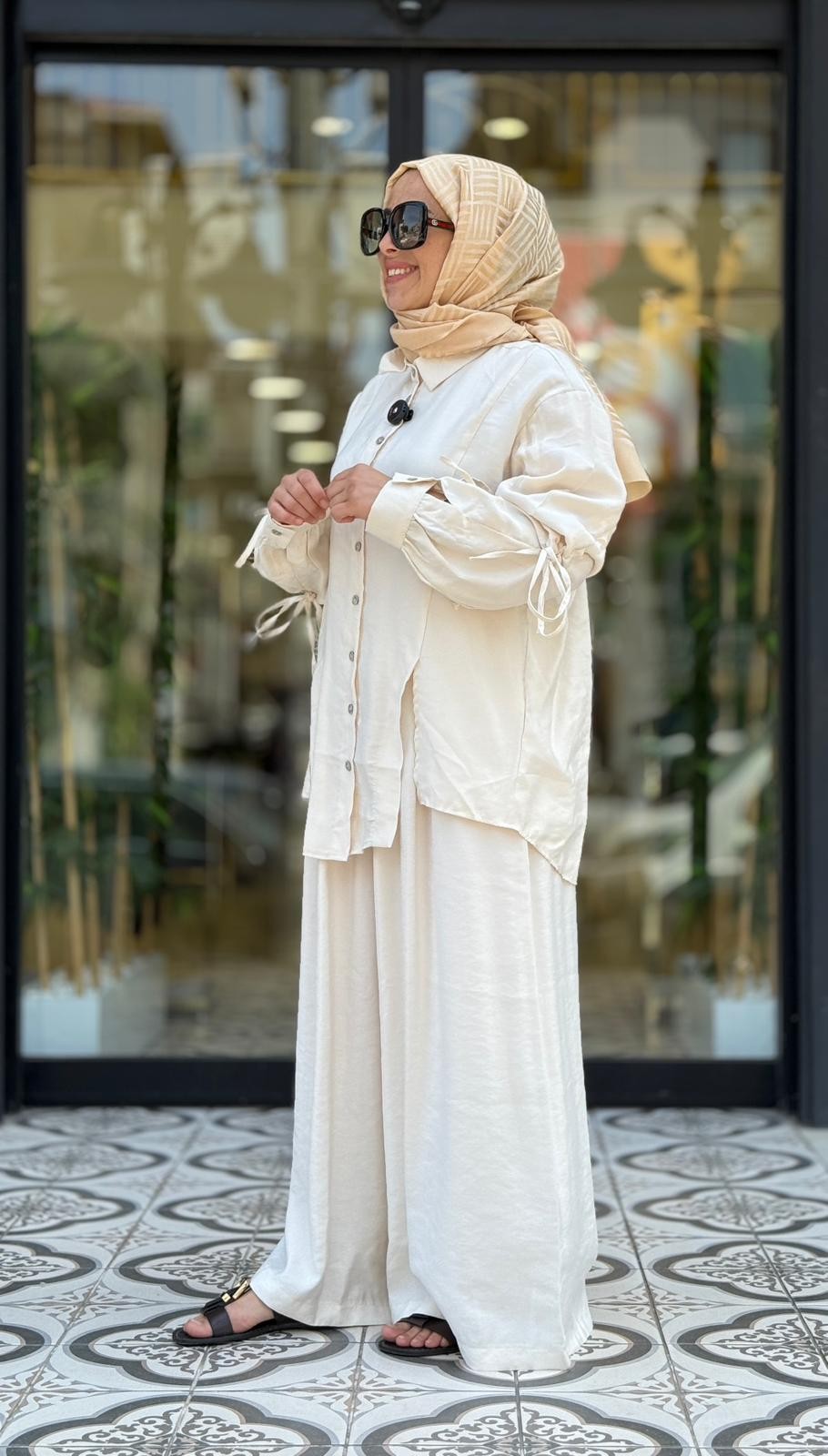 ROYAL PANTOLON TAKIM - EKRU