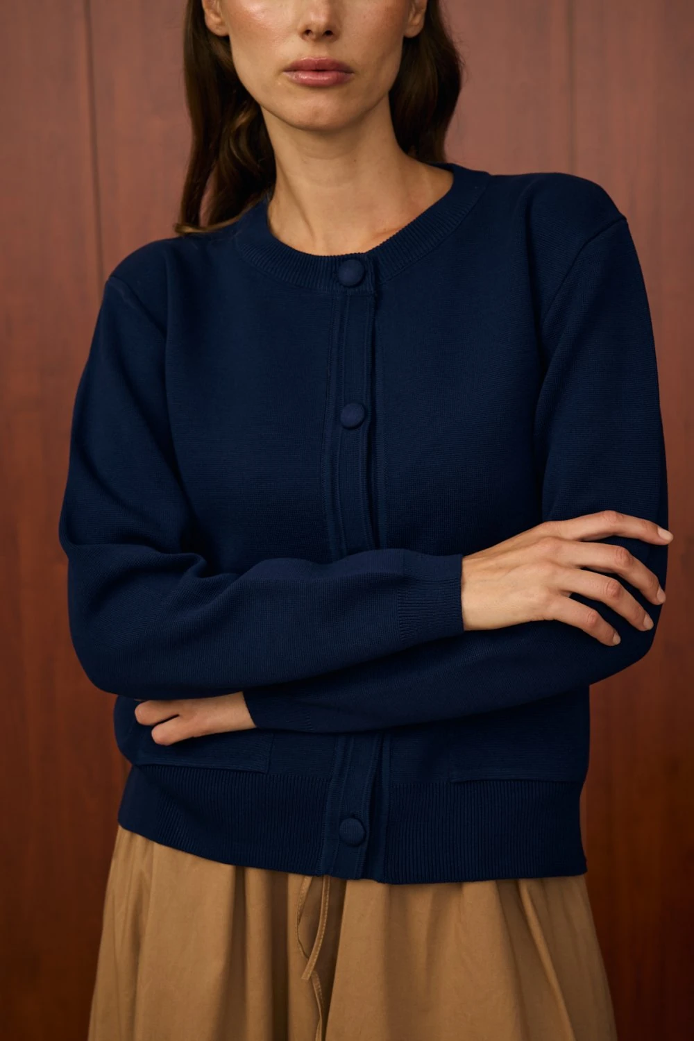 MERWİSH BOMBER MİNİ HIRKA - LACİVERT