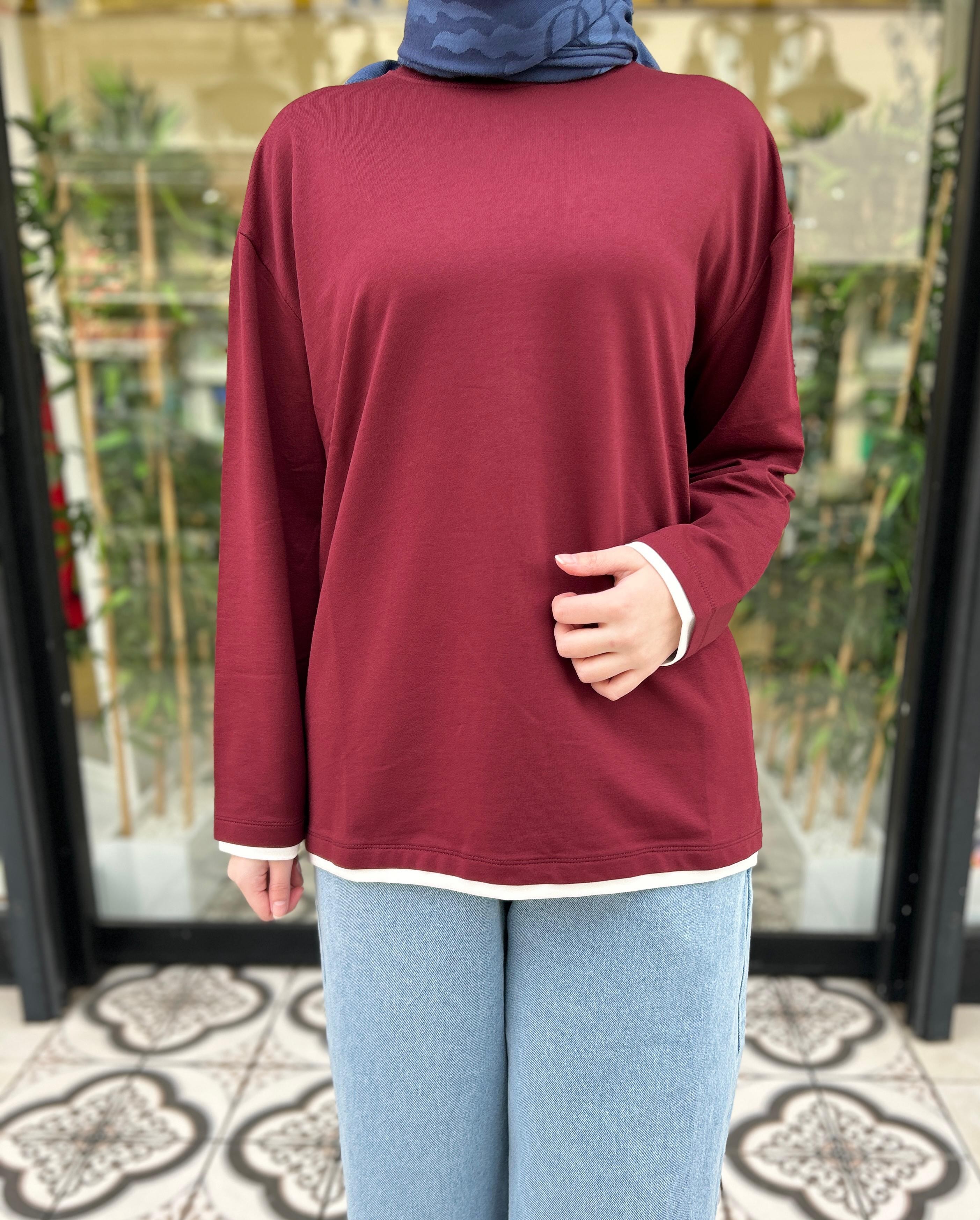 GLORİA GARNİ SWEAT - BORDO