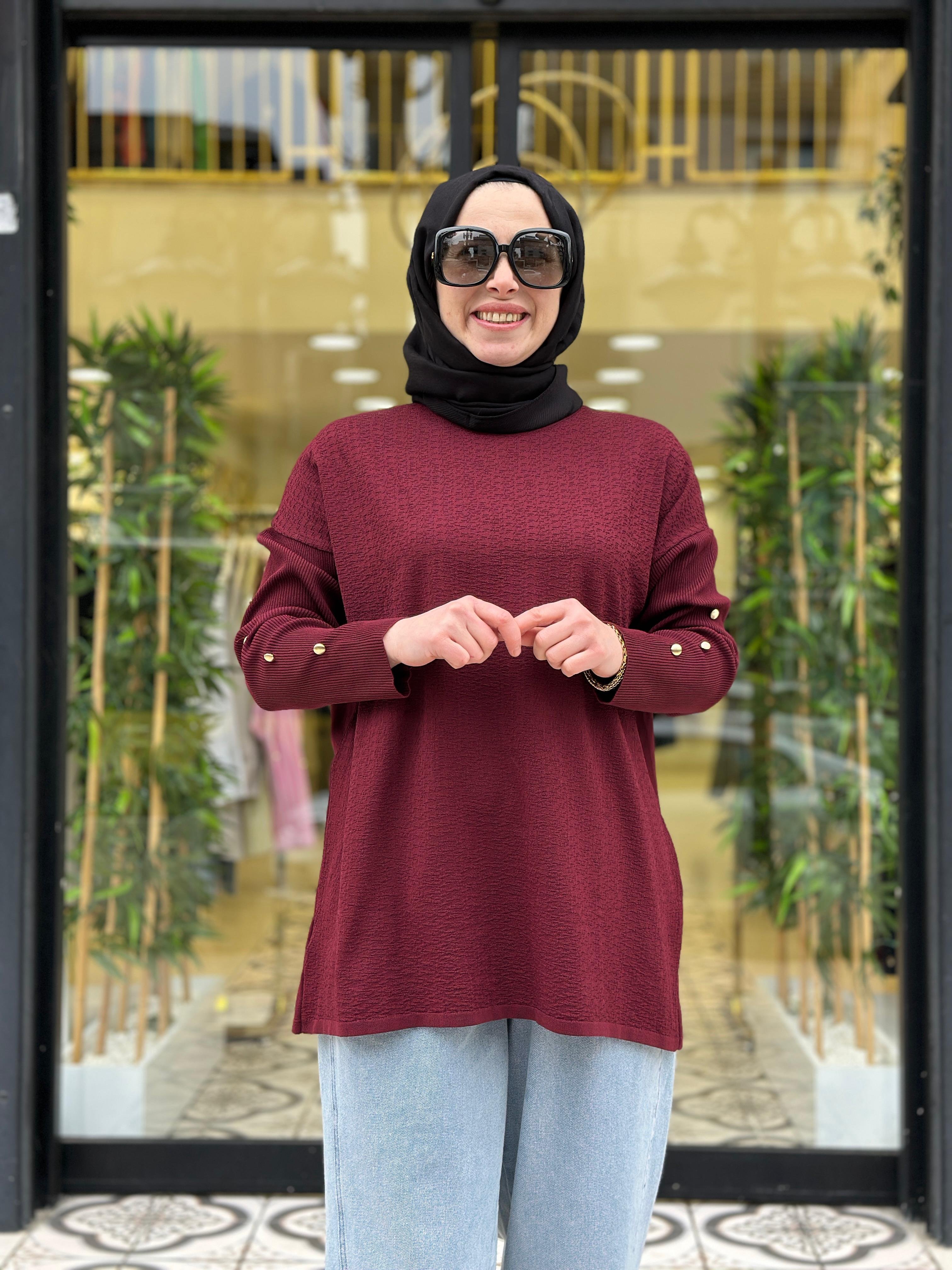 BEST MERSERİZE TUNİK - BORDO