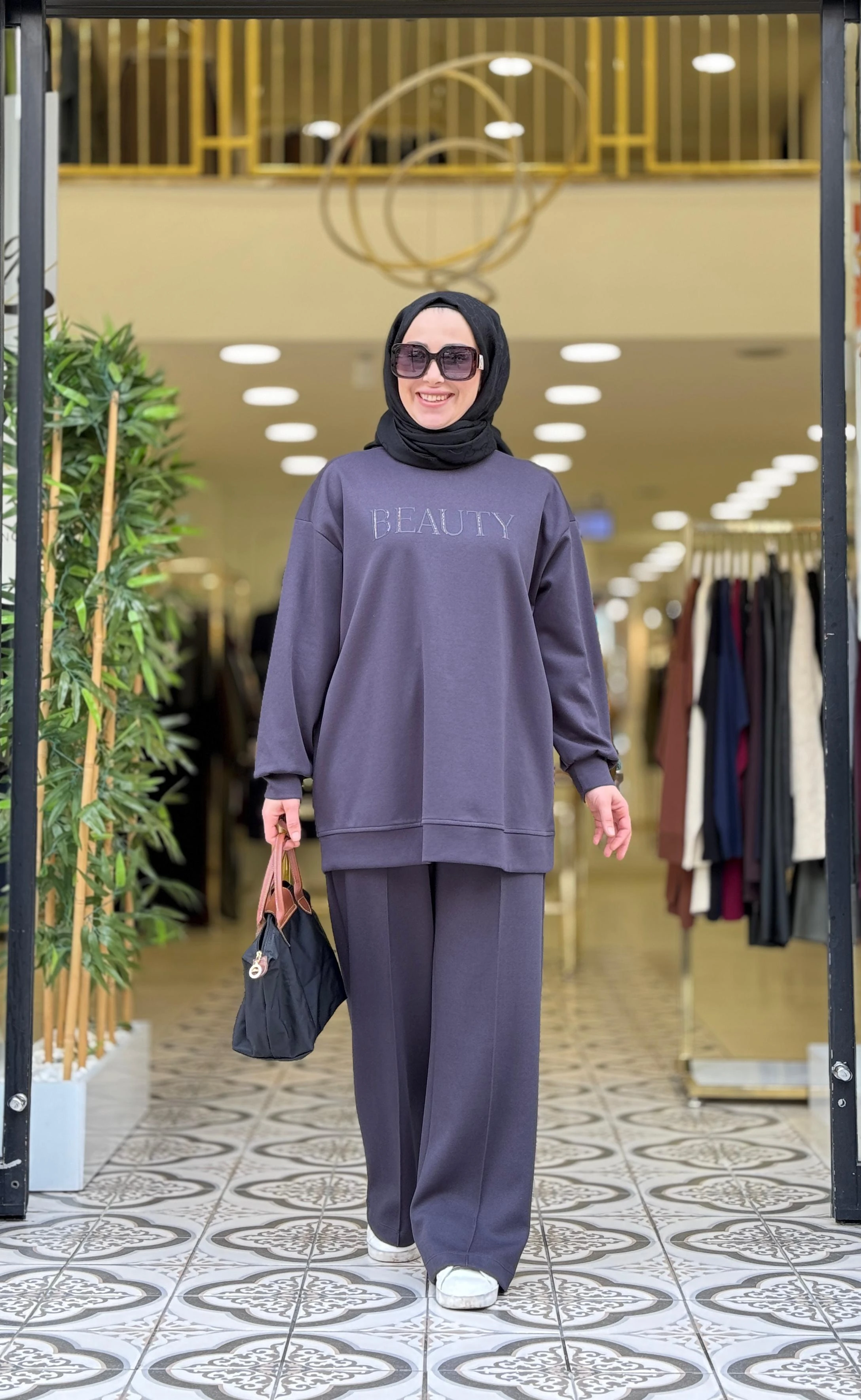 BEAUTY PANTOLONLU TAKIM - ANTRASİT