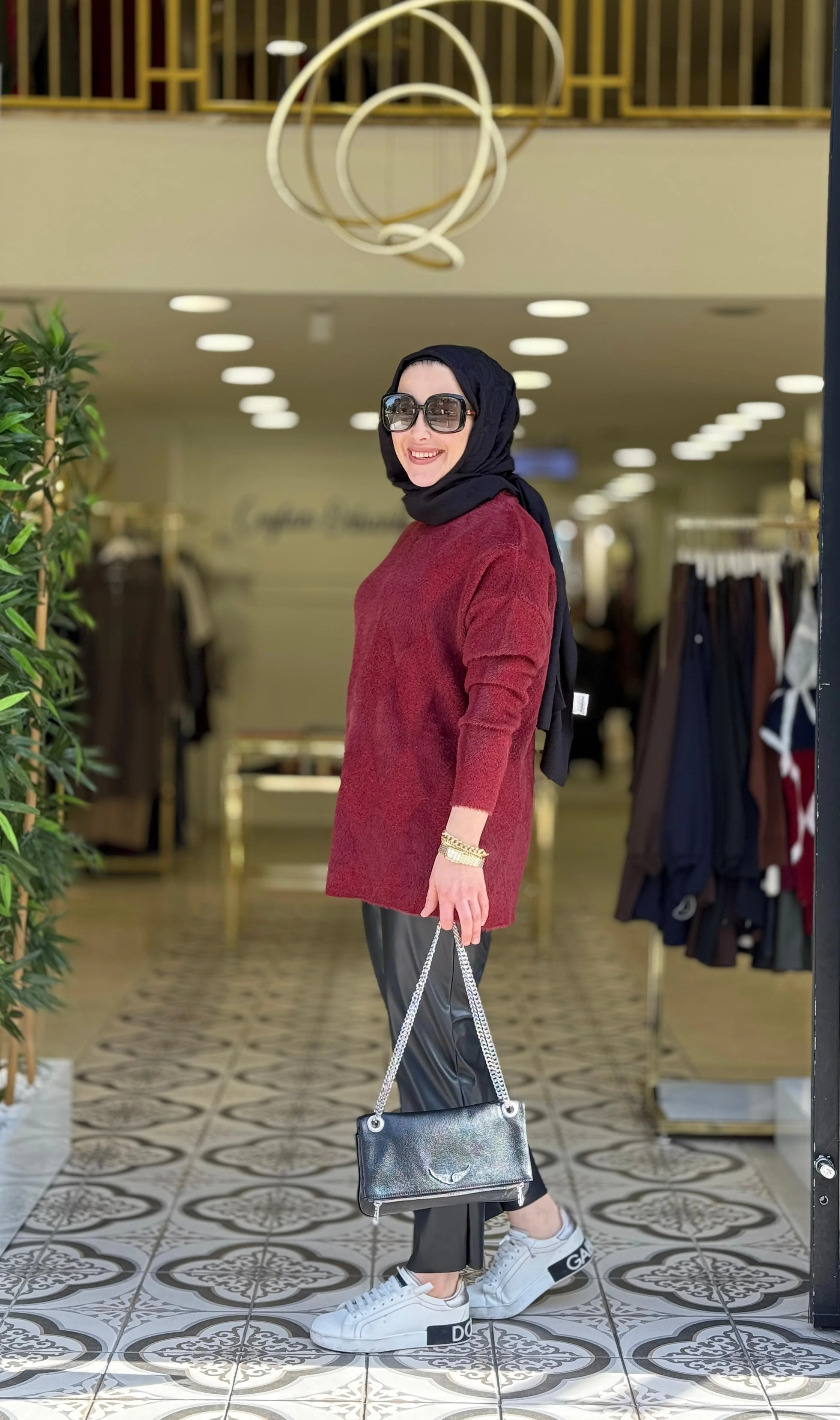 ASNA TRİKO TUNİK - BORDO