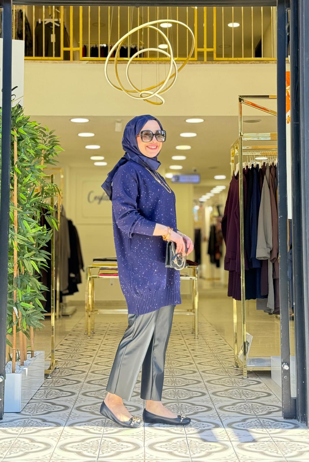 MİST TRİKO TUNİK - LACİVERT