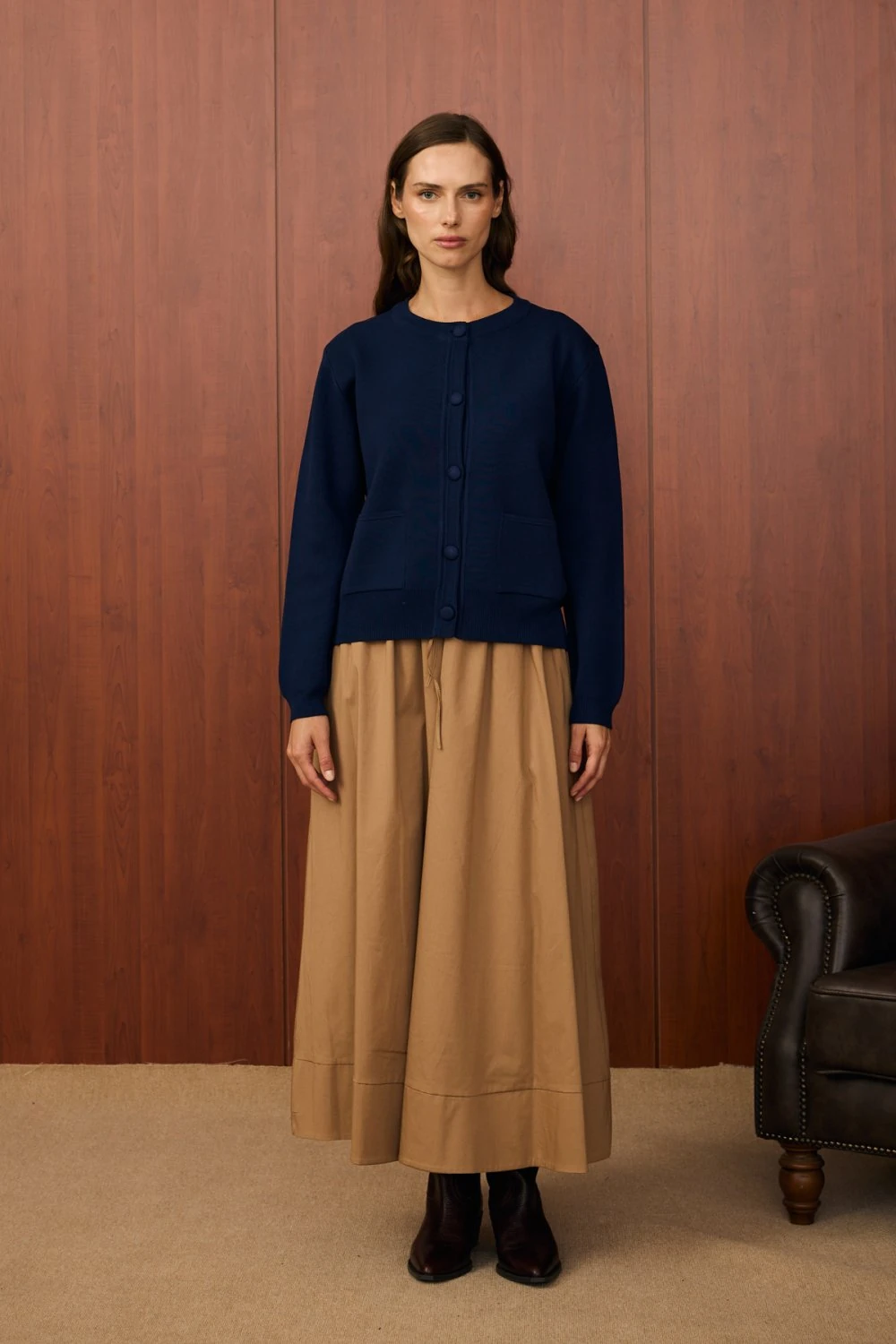 MERWİSH BOMBER MİNİ HIRKA - LACİVERT