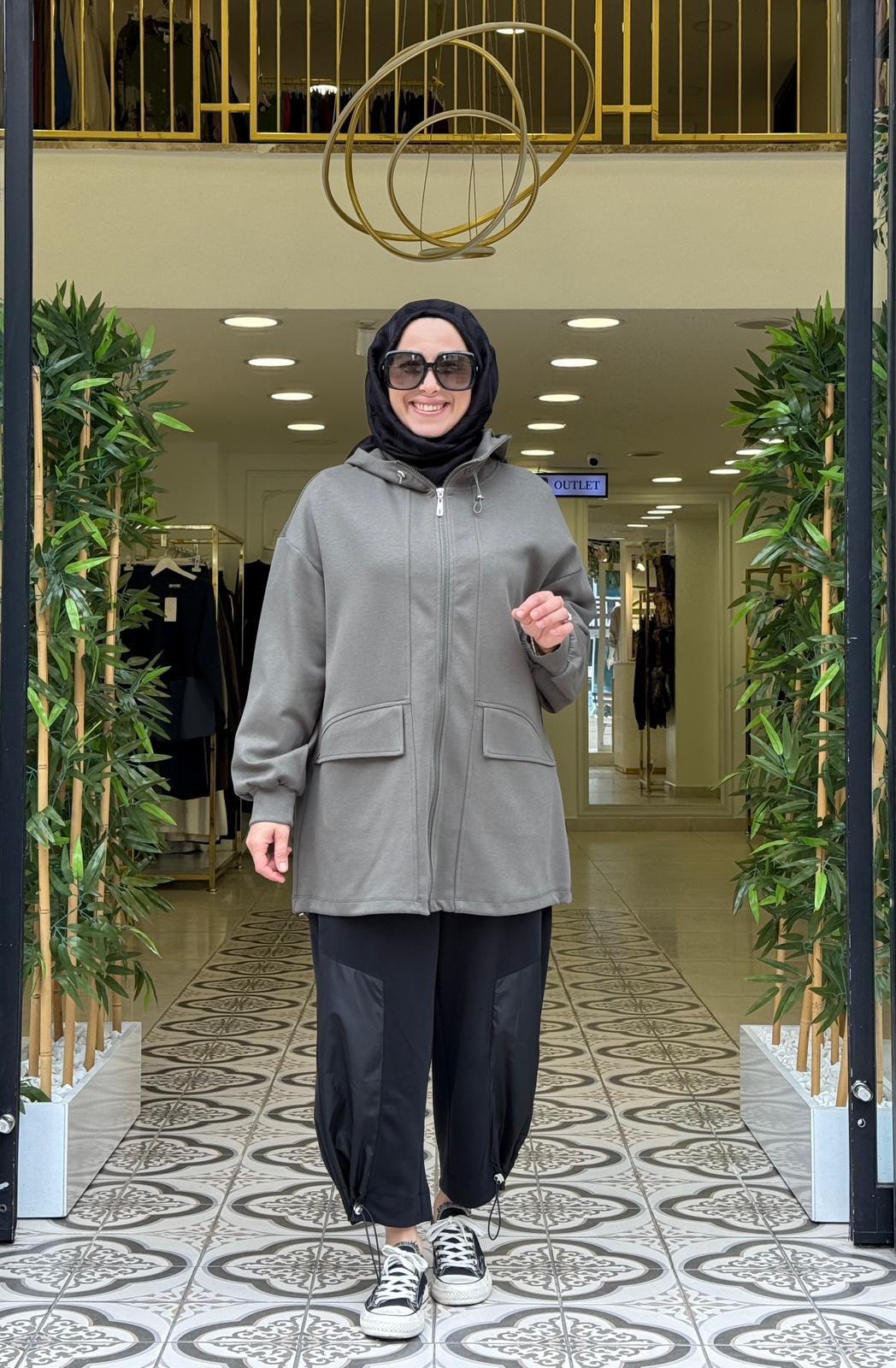 DİORA FERMUARLI KAP - HAKİ